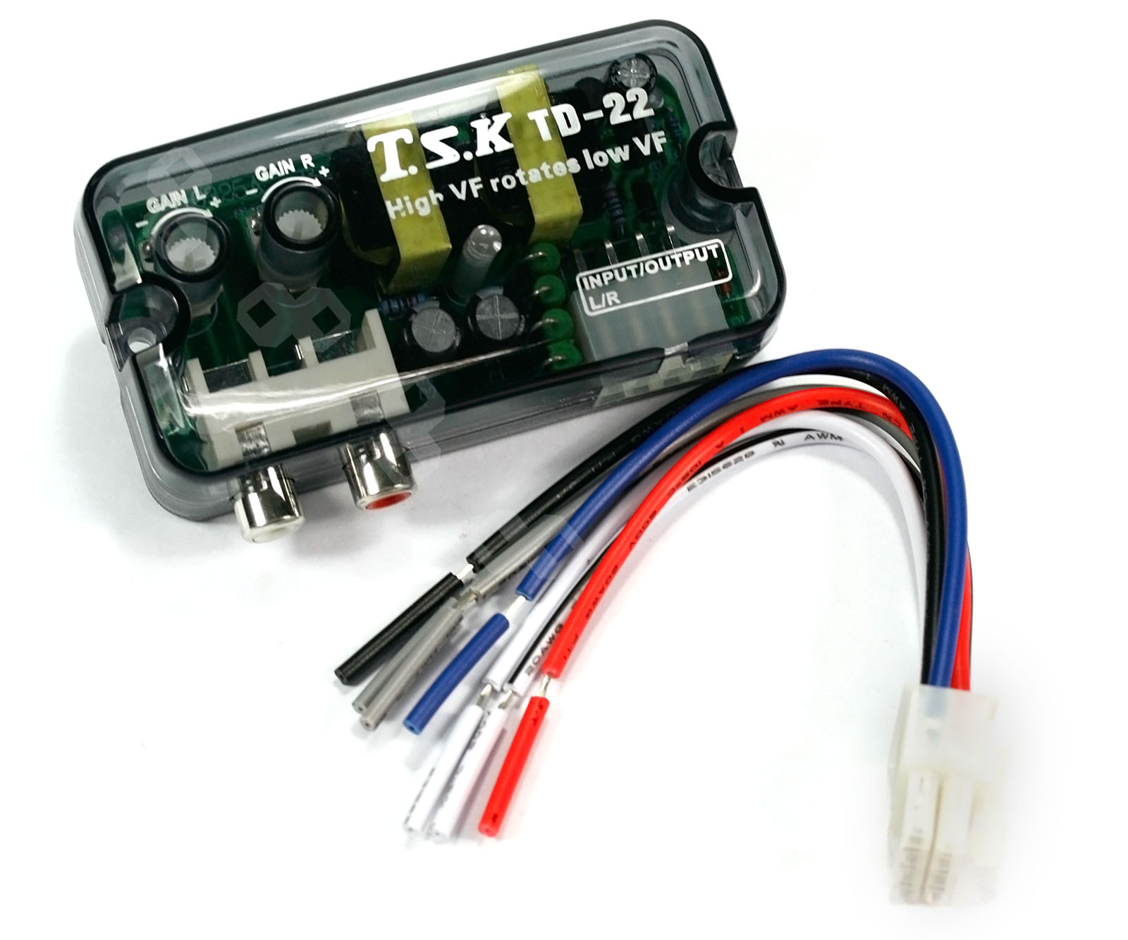 High To Low RCA Line Impedance Converter Car Radio Audio Stereo Speaker