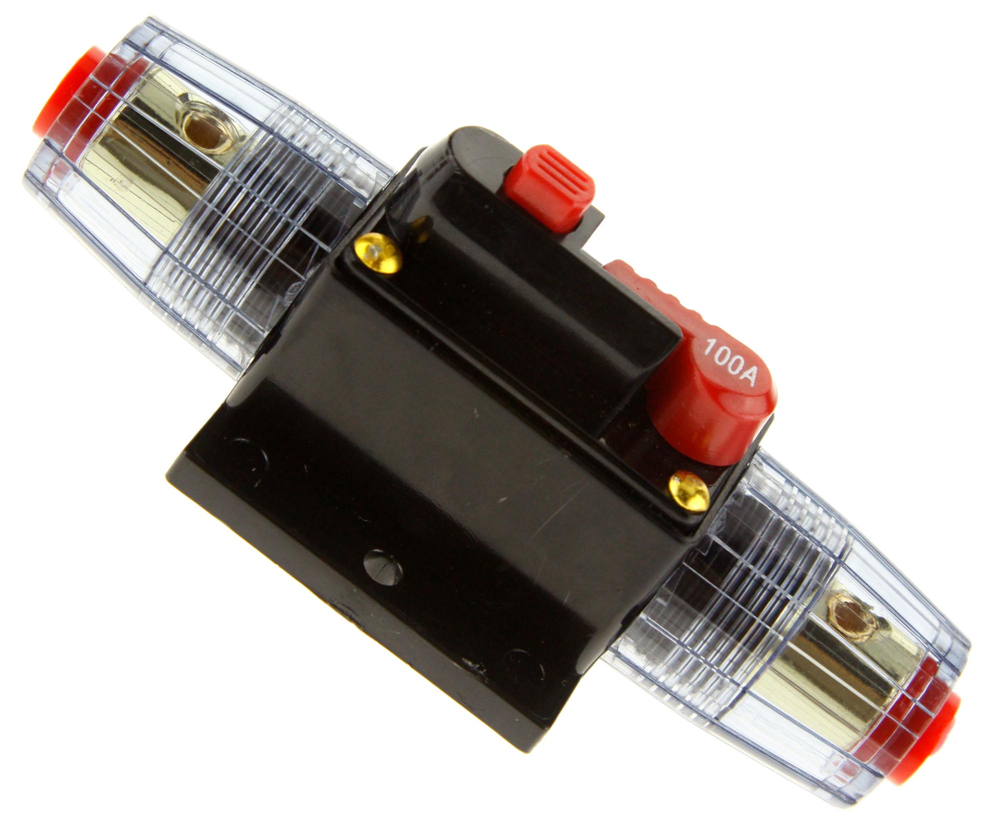 Auto Car Audio Circuit Breaker Fuse Holder 100 Amp Amplifier AGU Style 1224V DC eBay