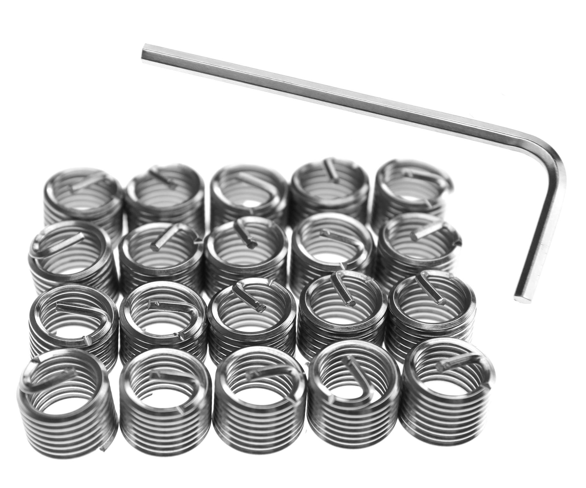 Universal 25Pcs/Set Metric Thread Repair M8x1.25 Car Coil Tool Insert