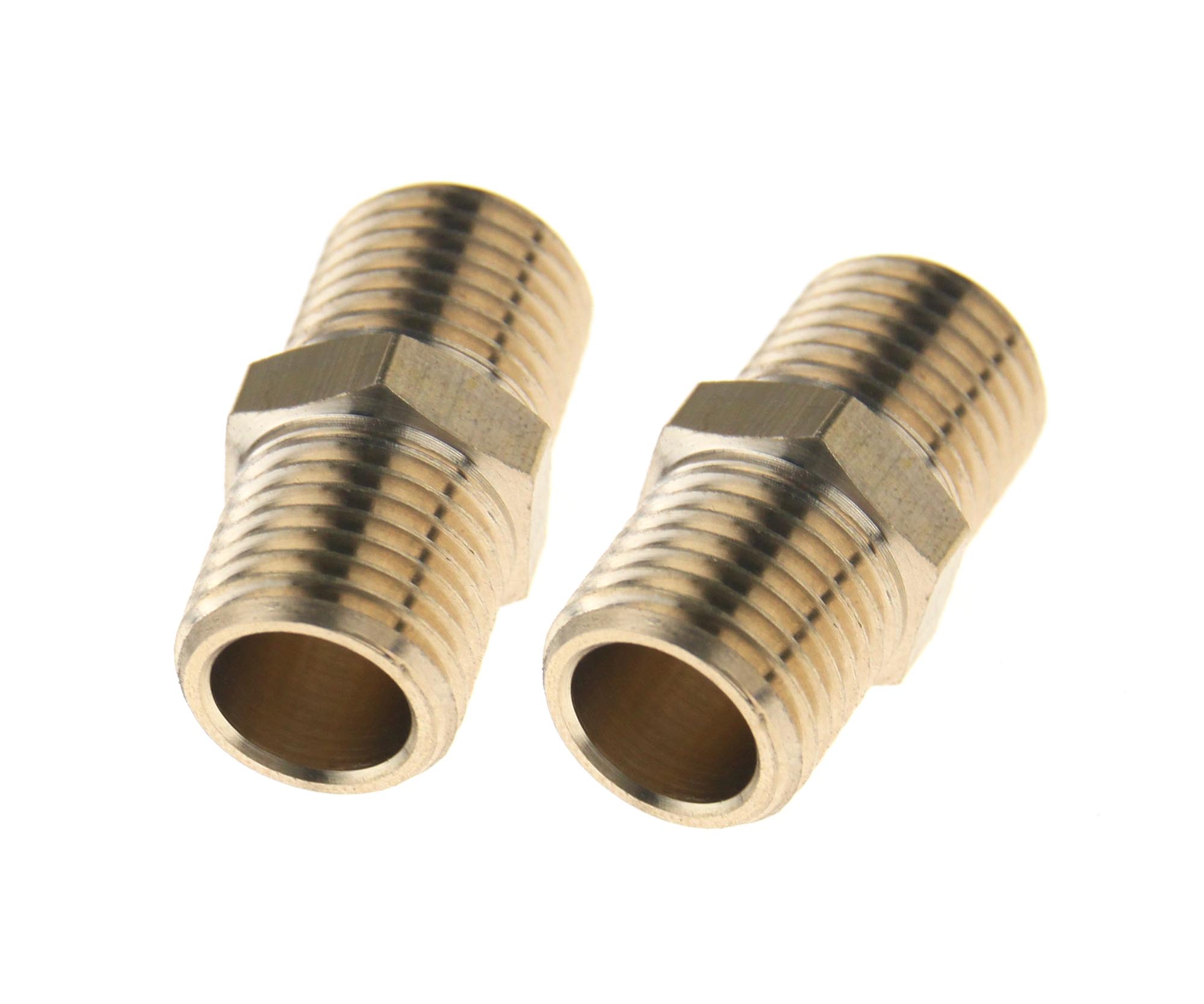 WE 2 Airbrush Hose Adaptor Connector 1//4/" BSP Male to Male Thread Air Line Hose