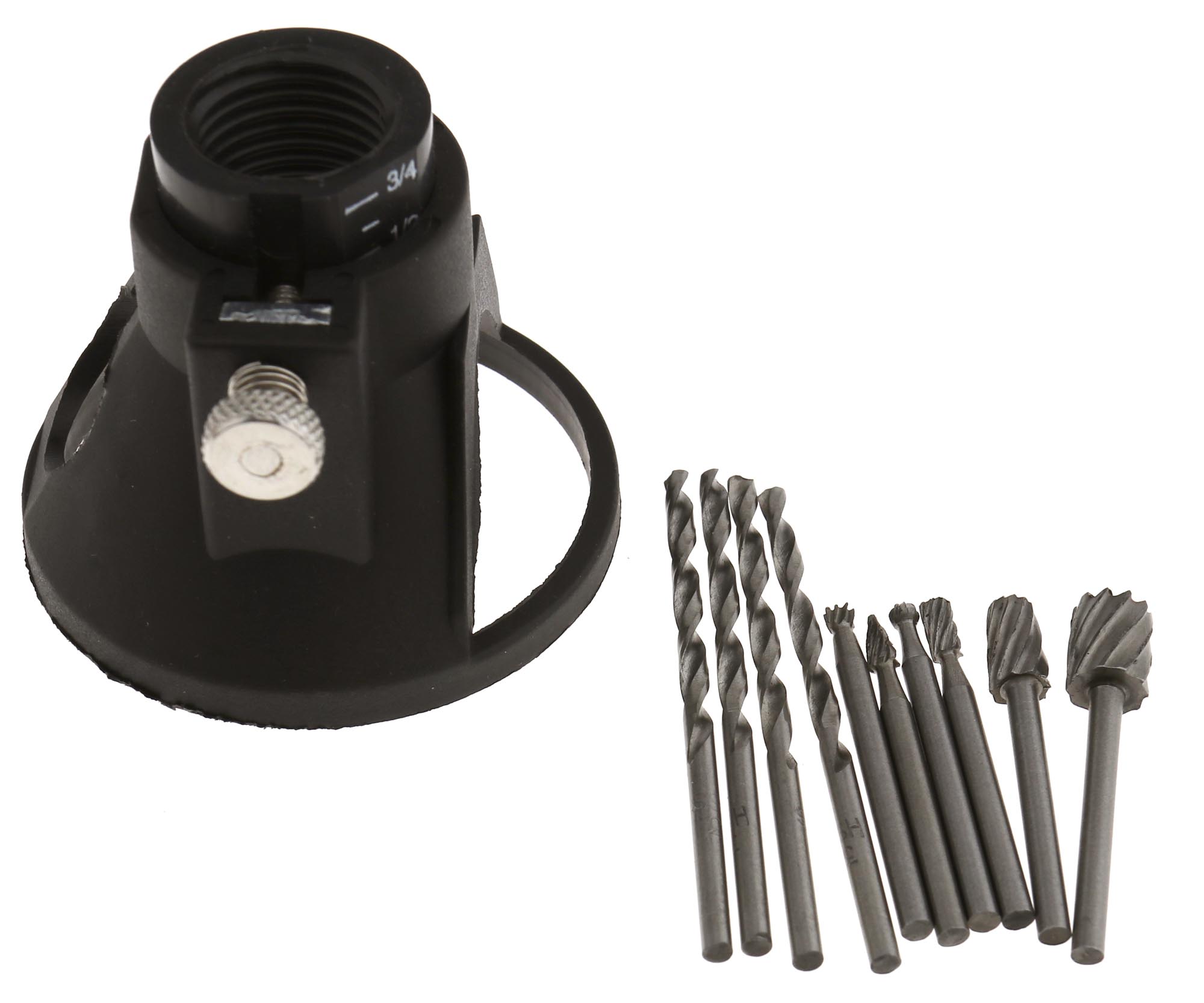 For Rotary Multi Tool Cutting Guide Attachment HSS Router Drill Bits