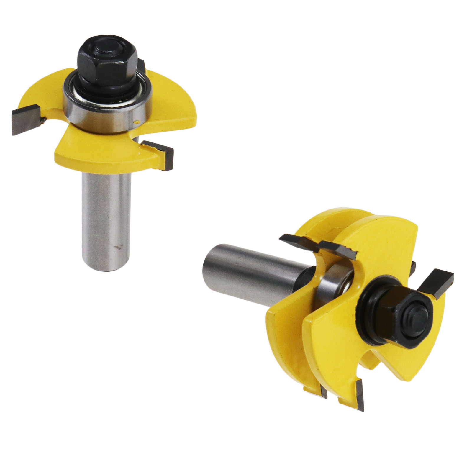 GG Woodworking Milling Cutter Matched Tongue*Groove Router Bit Set 1/2" Shank 2x 786862934829 eBay