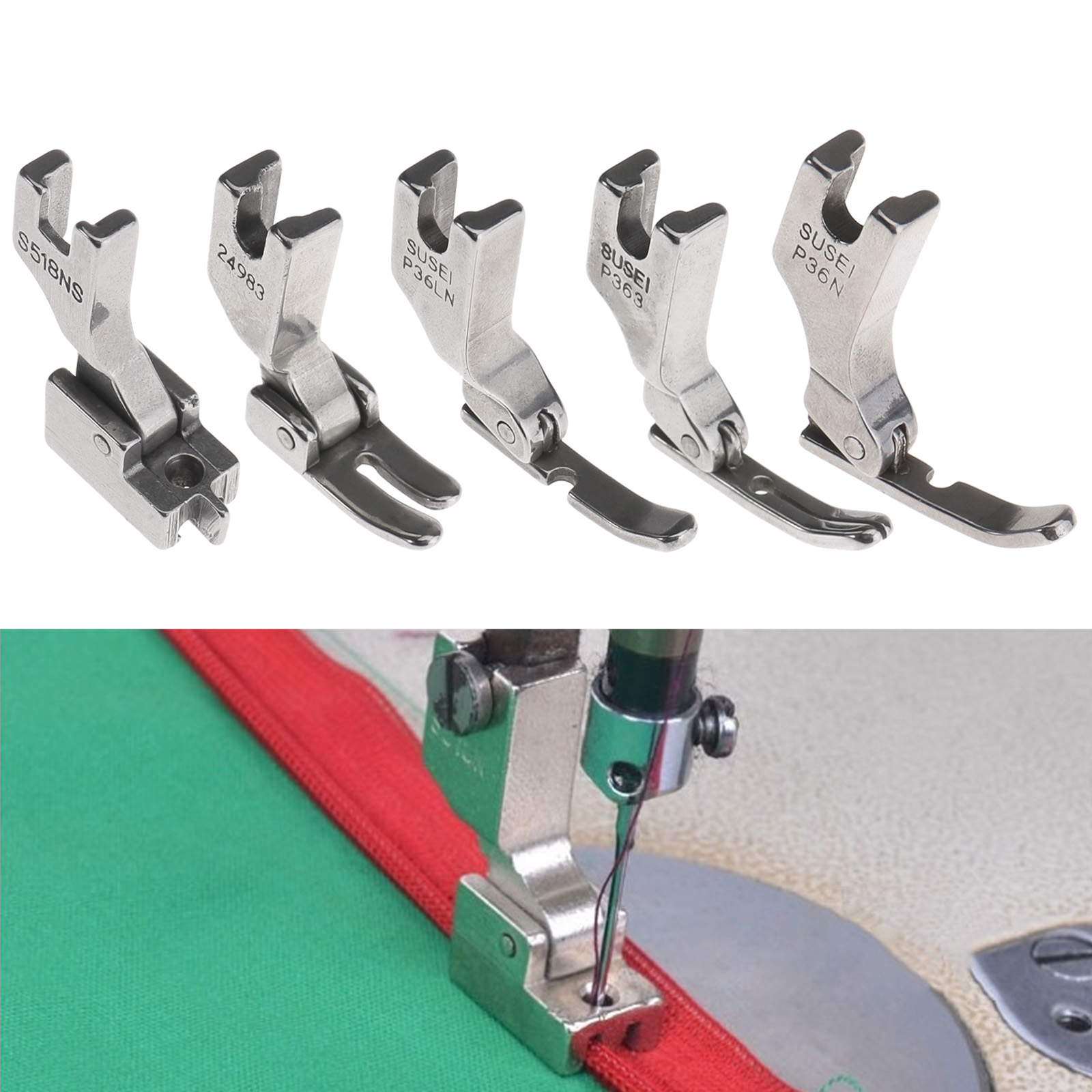 5X Right Left Narrow Zip Zipper Foot For Brother Juki Industrial Sewing Machine 95509620675 eBay