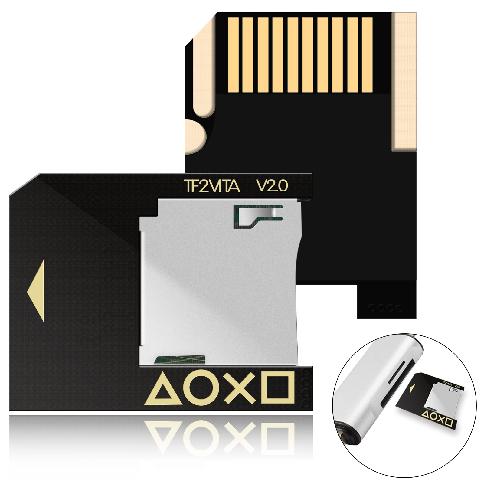 SUPPORT SD2VITA PSVITA Micro SD Card Adapter For Playstation Vita