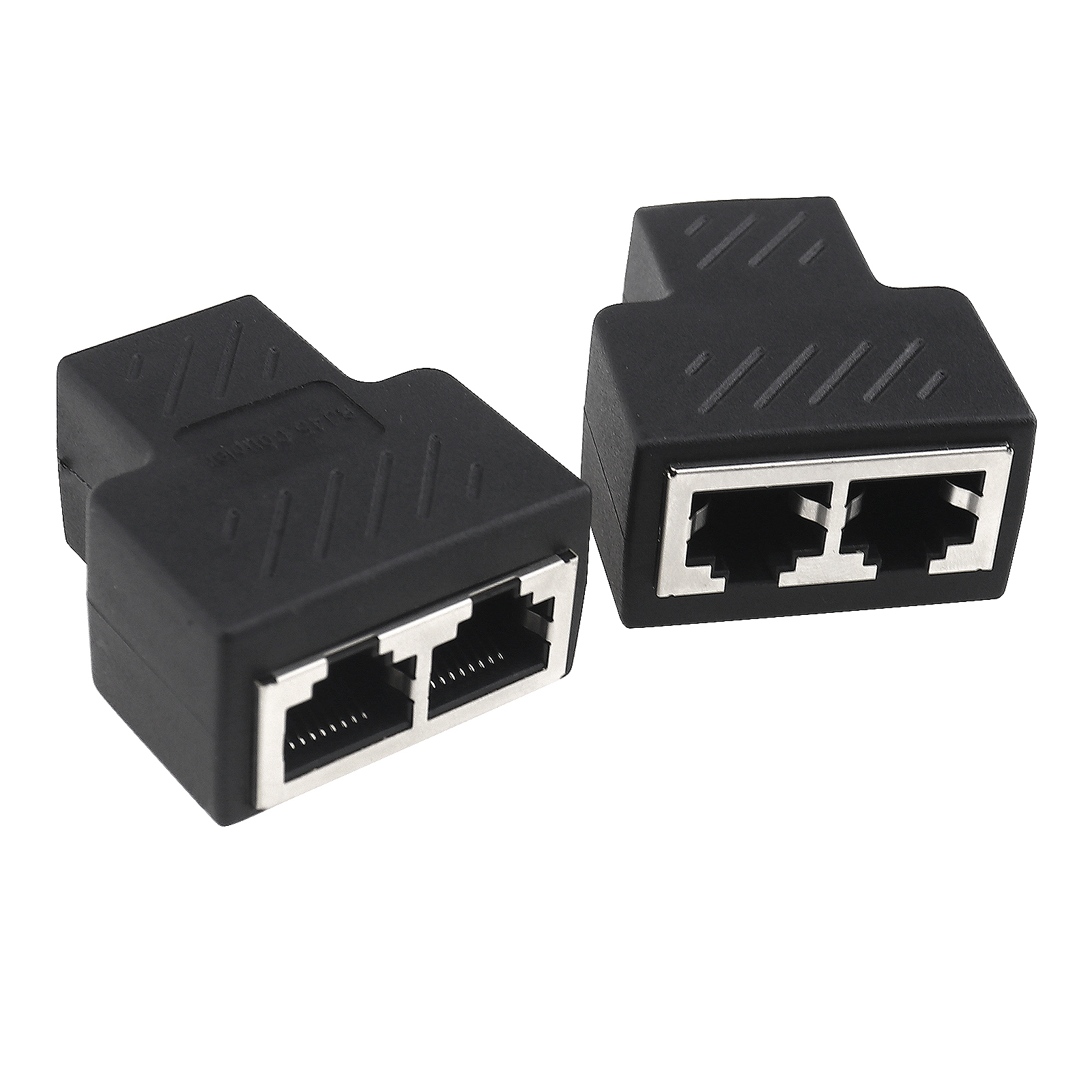 LAN Splitter Double Socket HUB Interface Modular CAT5 6 7 Adapter 762876510037 eBay