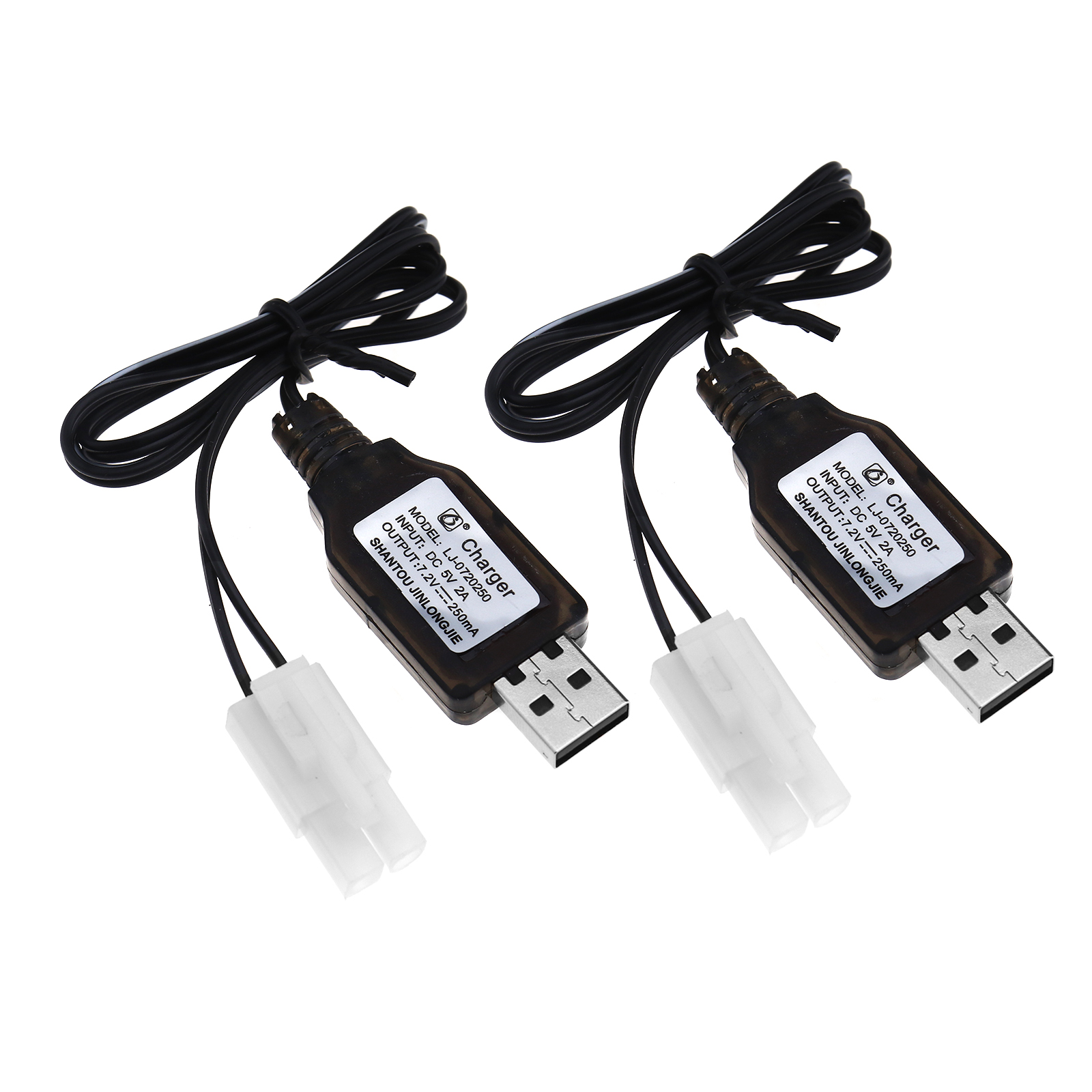 1x/2x Battery Charger Cable For RC 7.2V NiCD USB Connector Remote