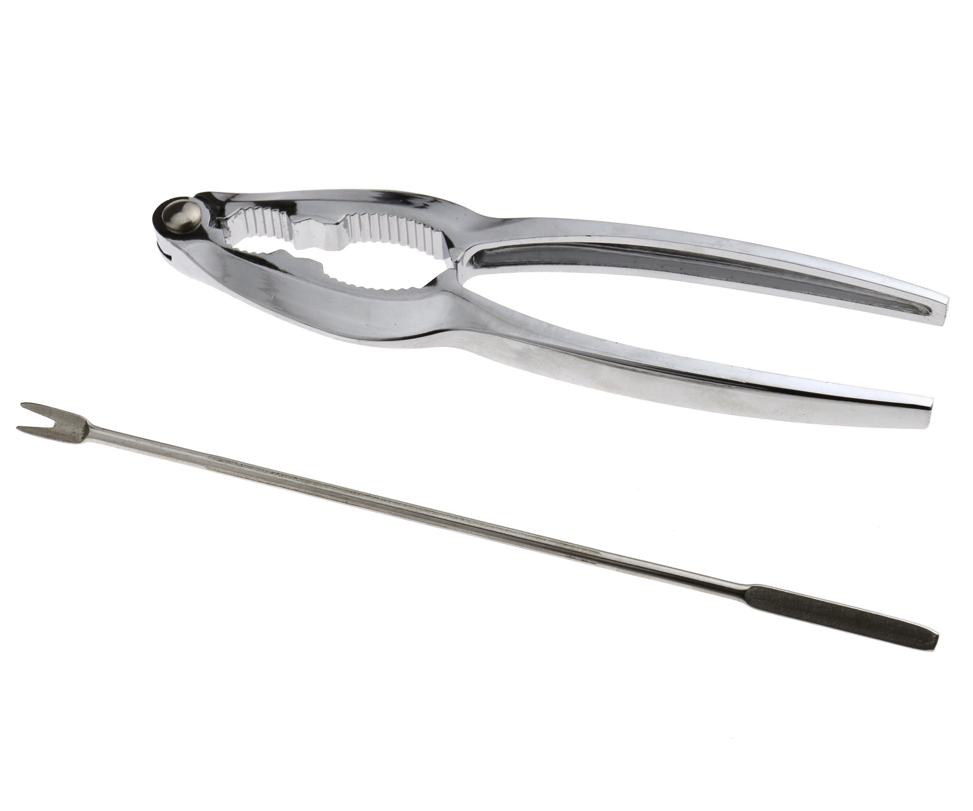8x Stainless Steel Seafood Crab Lobster Nutcracker Forks Pliers Tool