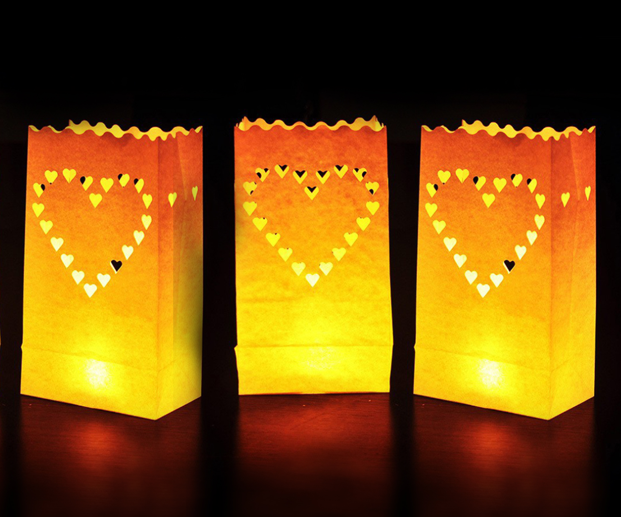 20X Luminary Paper Candle Lantern Bags Party Wedding Birthday