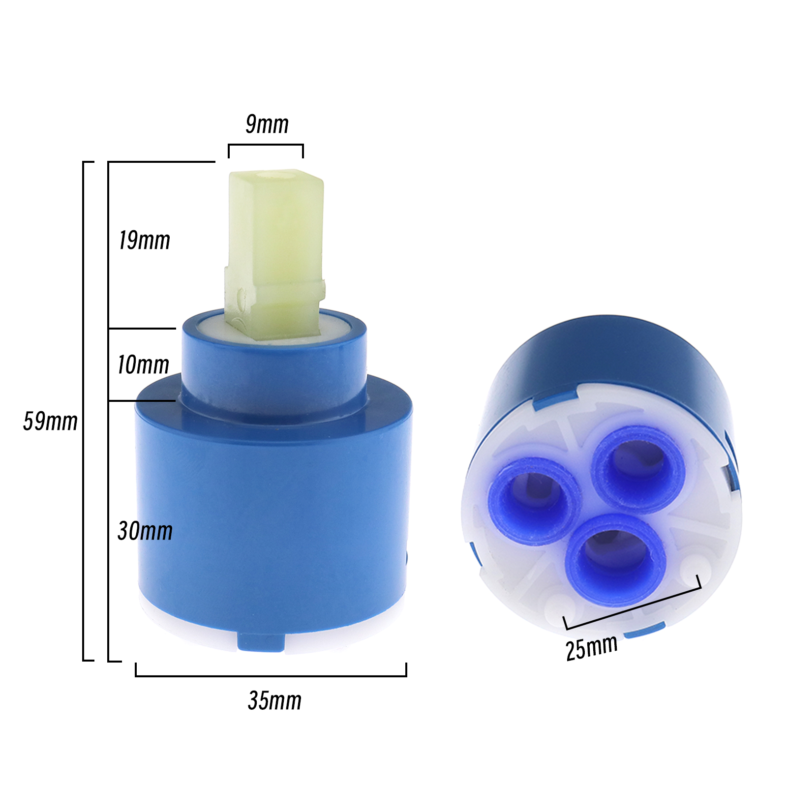 35/&40Mm Replacement Ceramic Disc Cartridge Inner Faucet Valve Water Mixer Tap DO