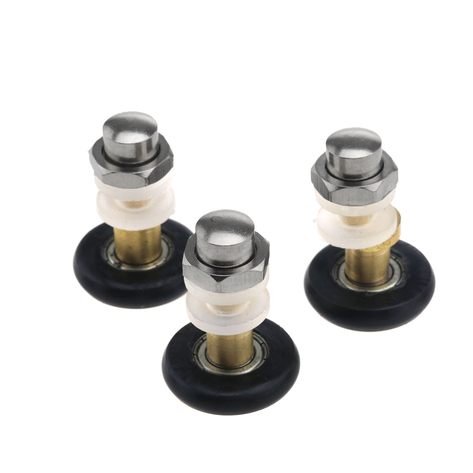 8 Pcs Black Single shower Door Replacement 25MM Door Rollers Runners