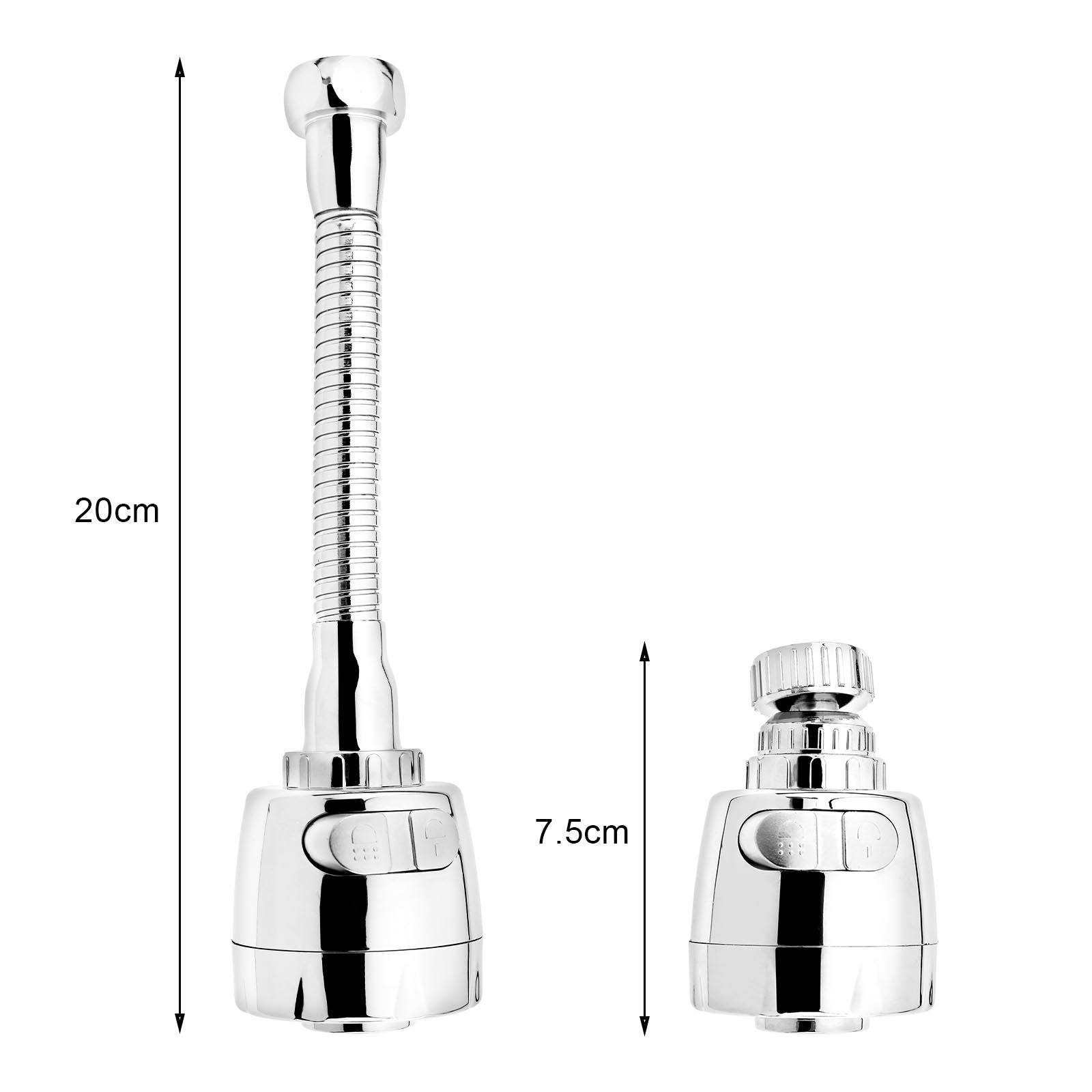 6Pcs Flexible Faucet Sprayer Extender Extension Diffuser Tap Kitchen