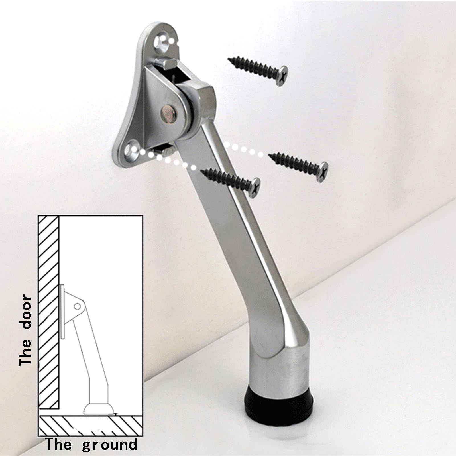 2Pcs Door Stay Stopper Open for Garage Gate Office Home Metal Home