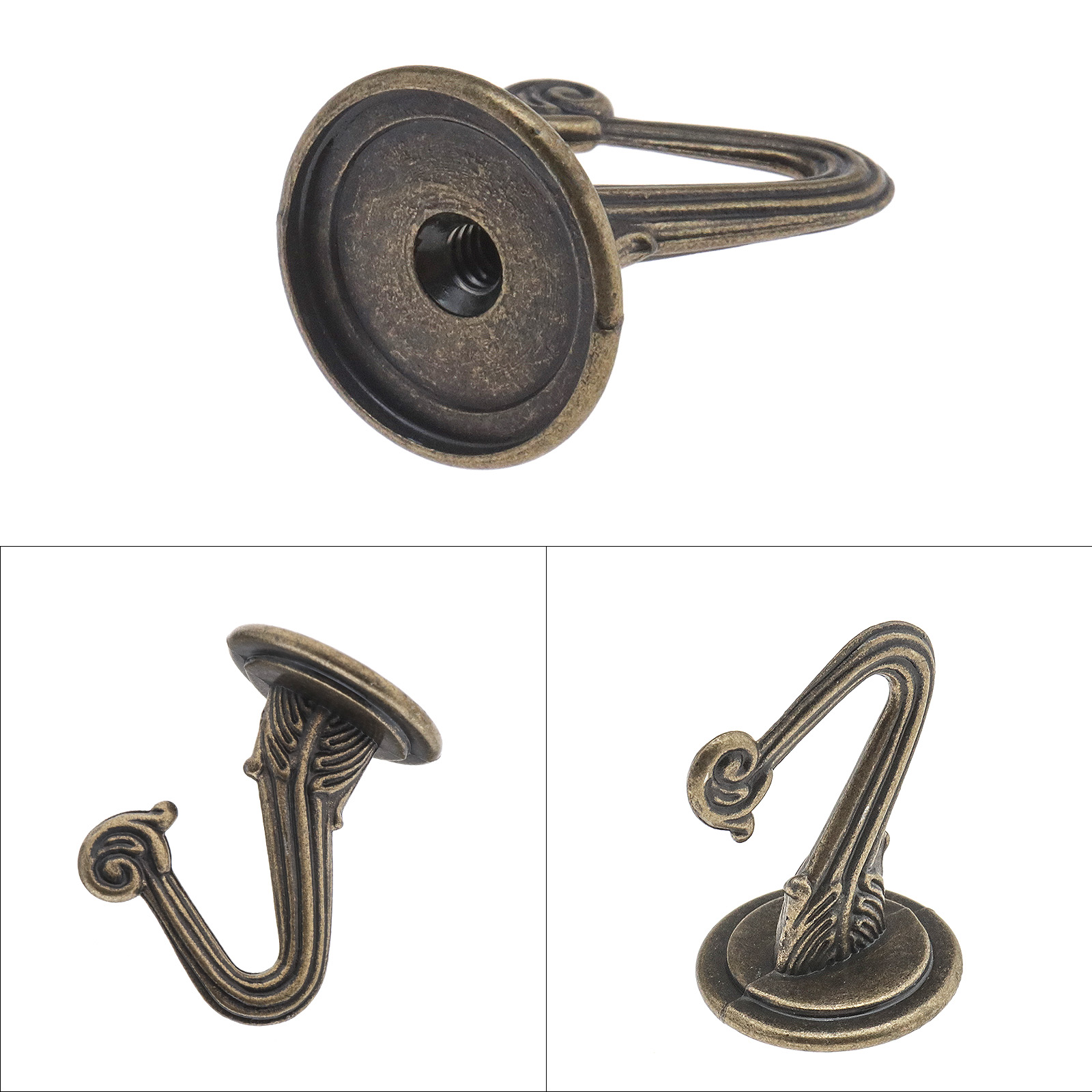 Heavy Duty Ceiling Hooks Set of 8 Swag Hooks Screws Bolts Spring Toggle