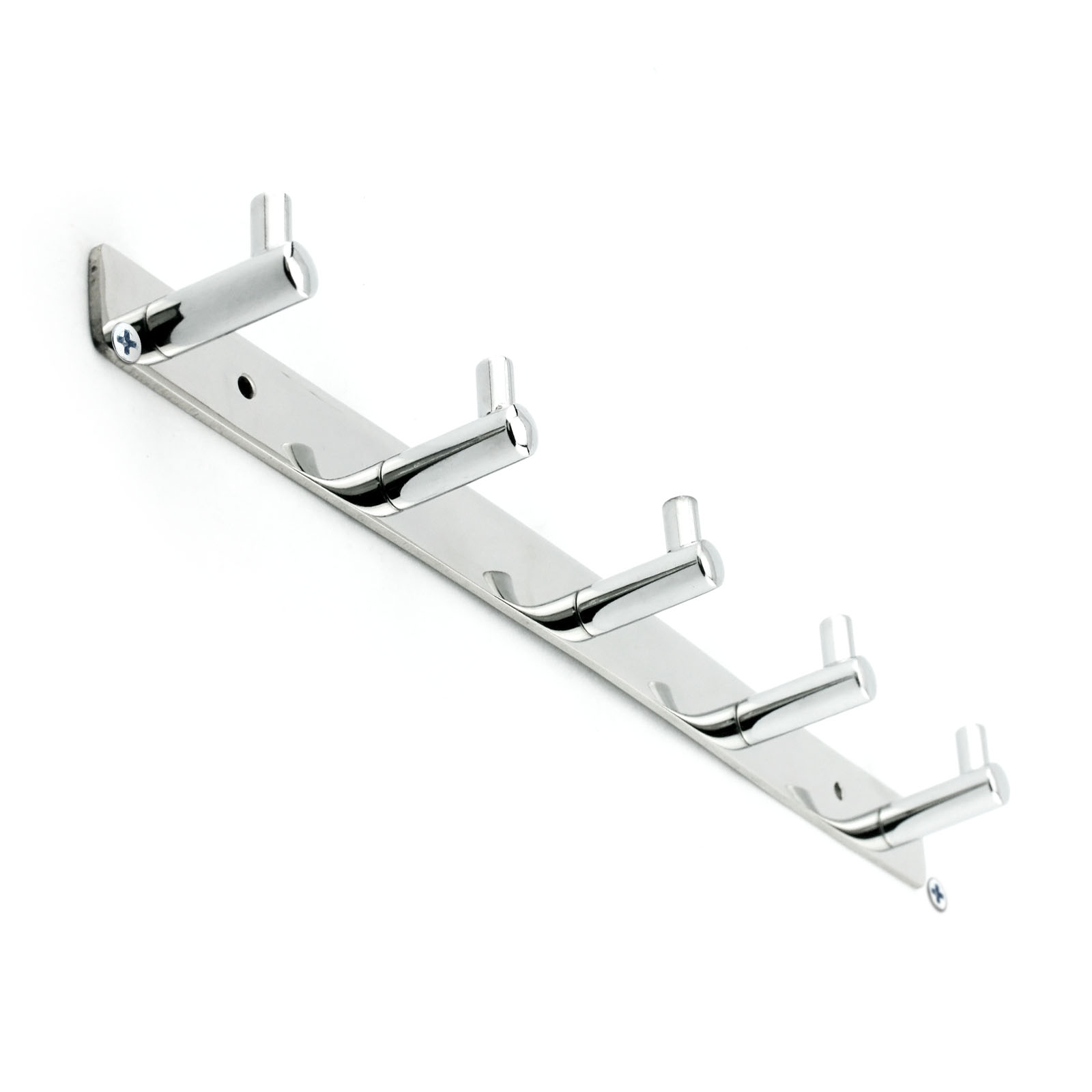 Details About 5 Curved Hook Wall Mounted Clothes Hanger Door Coat Rack Hat Scarf Holder