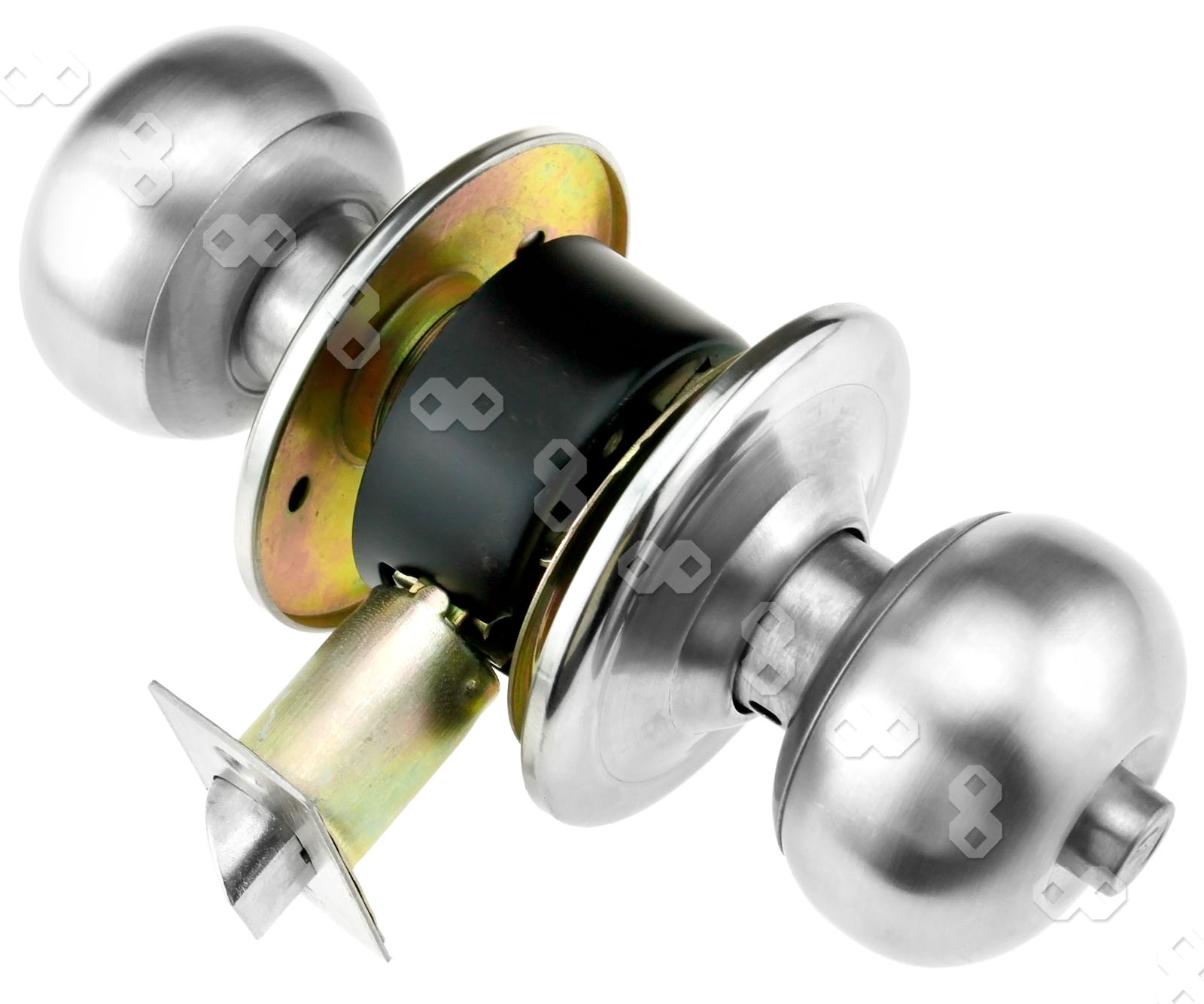 Stainless Steel Privacy Knob Set Bathroom Locking Door Handle Latch