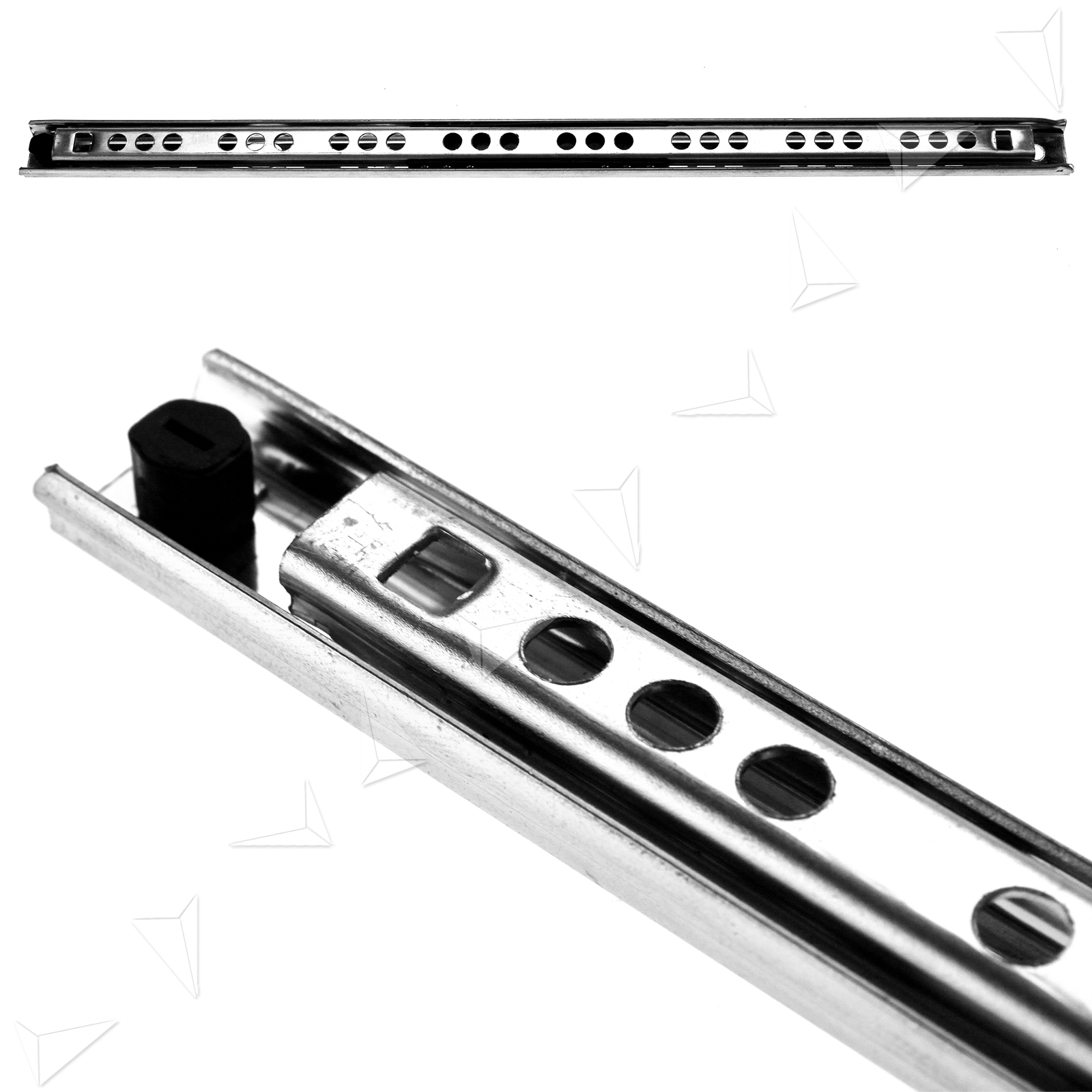 3Pairs 17mm Grooved Ball Bearing Drawer Runner 30cm Drawer Depth High Quality eBay