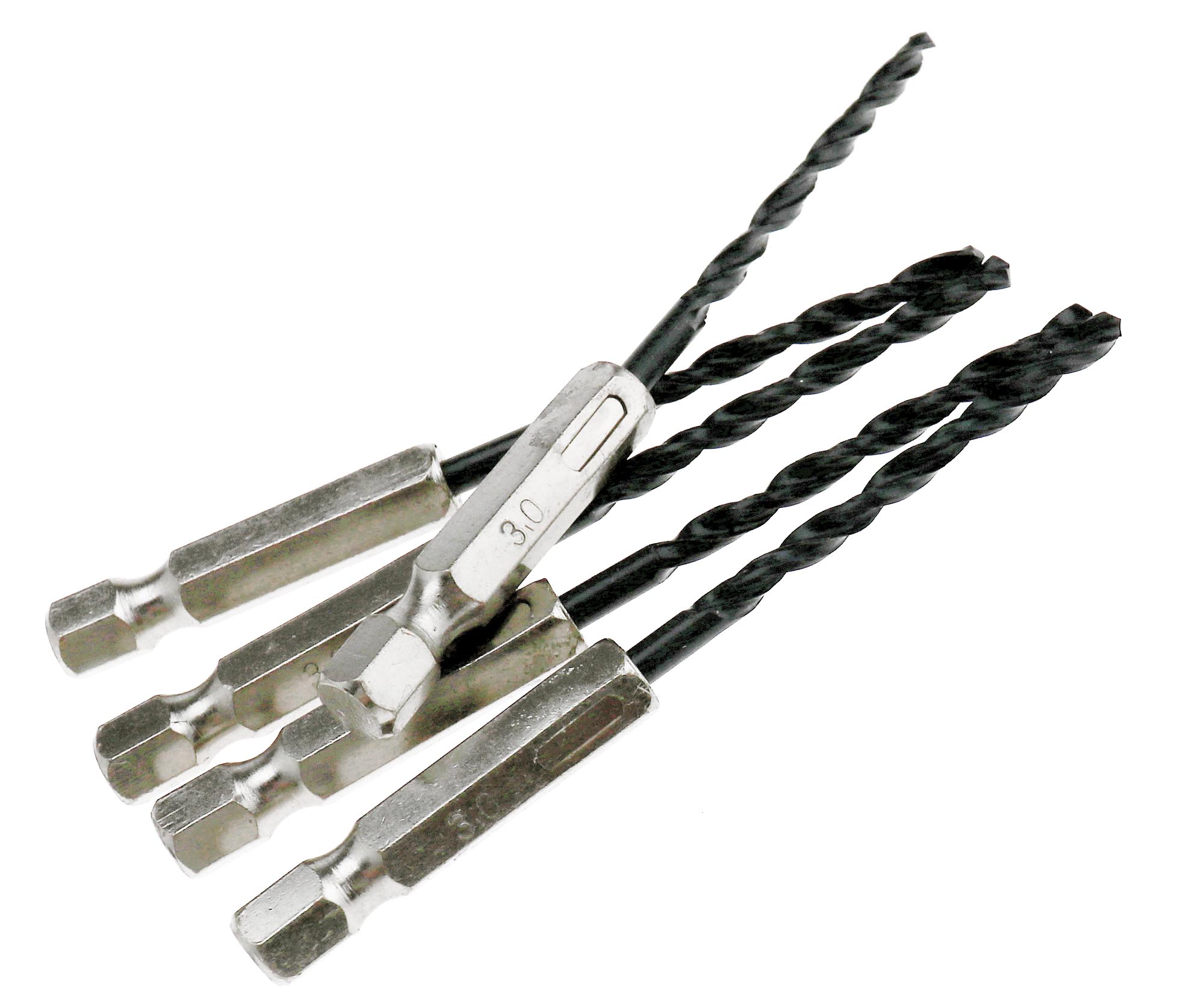 1/4" Hex Shank HSS Spiral Screw Tap Shank Machine Drill Bit Hand Tool