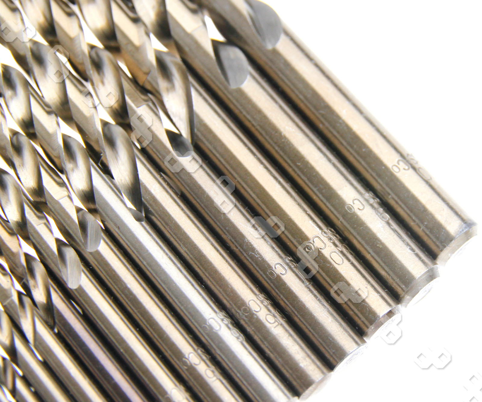 15x 1.510mm HSSCo Coated Metal Drills Bit for High Tensile Stainless