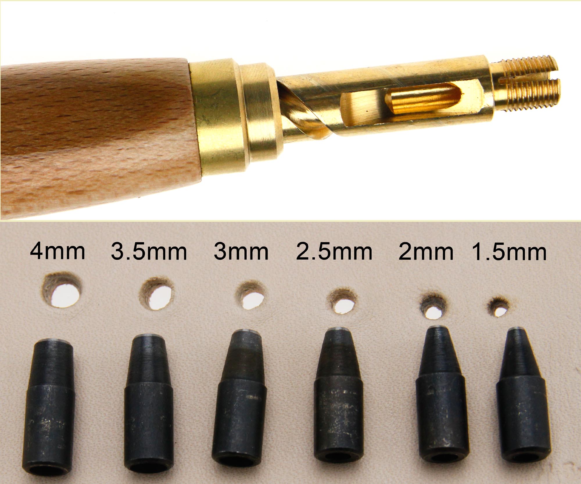 DIY Craft Tool Screw Punch Hole Punch Tool 1.5mm 2mm 2.5mm 3mm 3.5mm