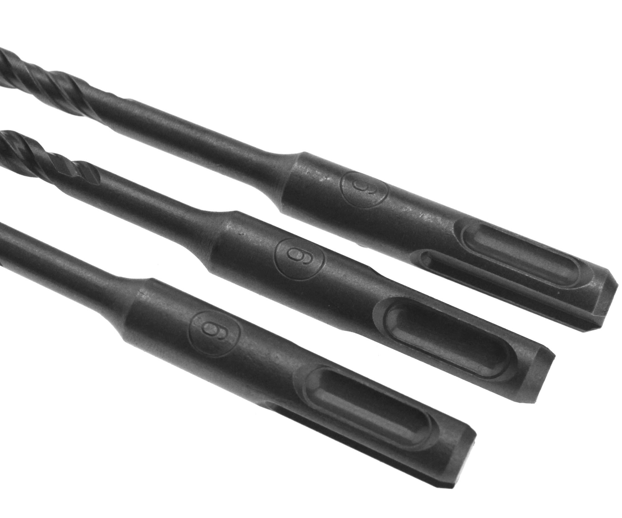3 x SDS Plus 6mm x 210mm Masonry Drill Bit Tungsten Carbide For Bric