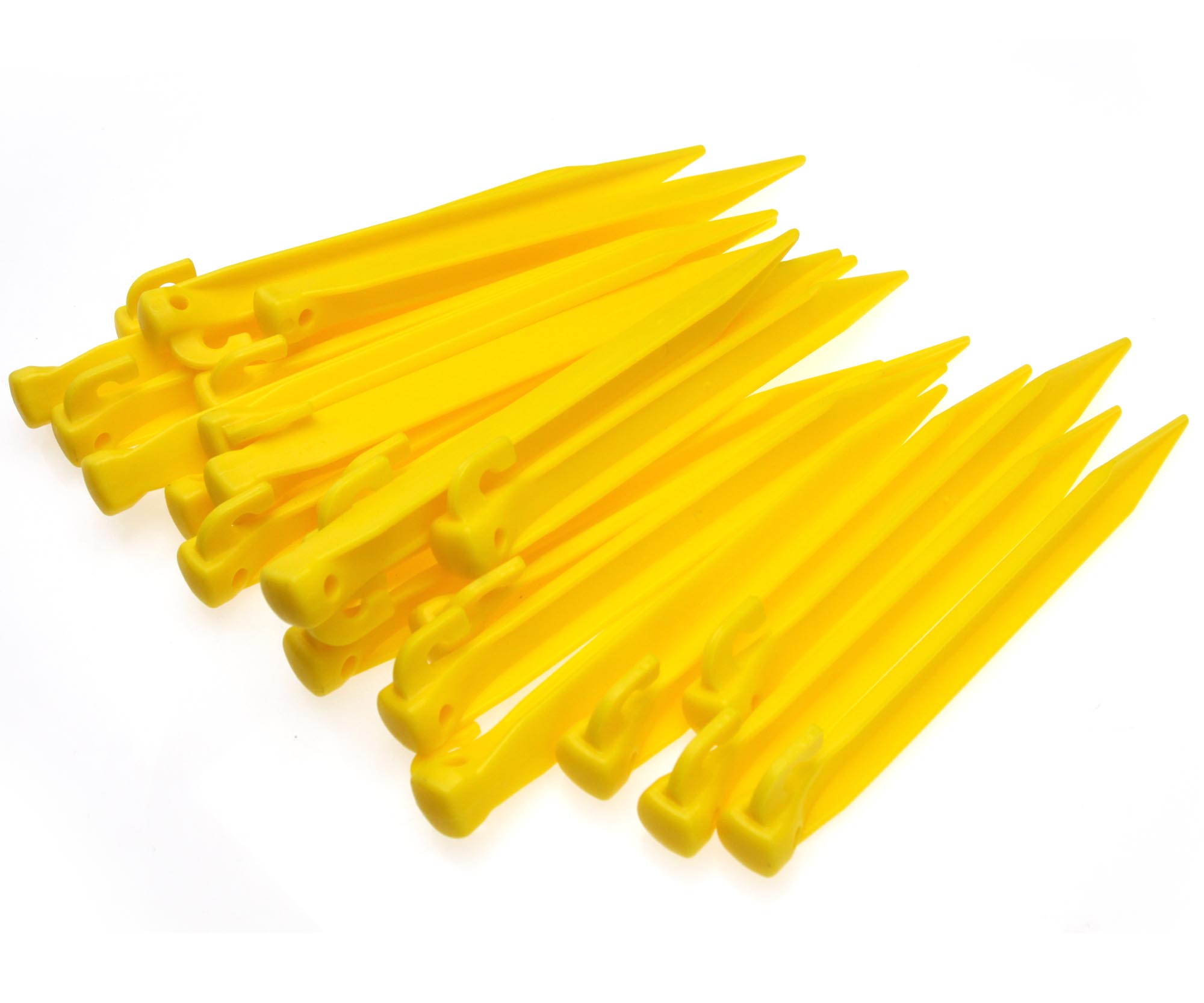 24 x 9" 225mm Durable Tent Pegs Plastic Spike Hook Awning Camping Caravan eBay