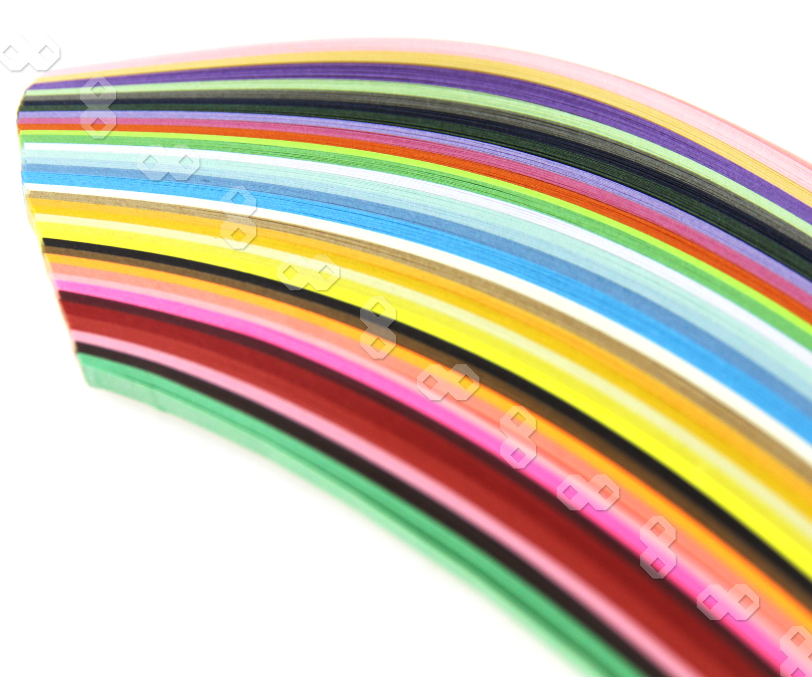 2 Sets of 360pcs 3mm Quilling Paper Strips 36 Colours Assorted DIY