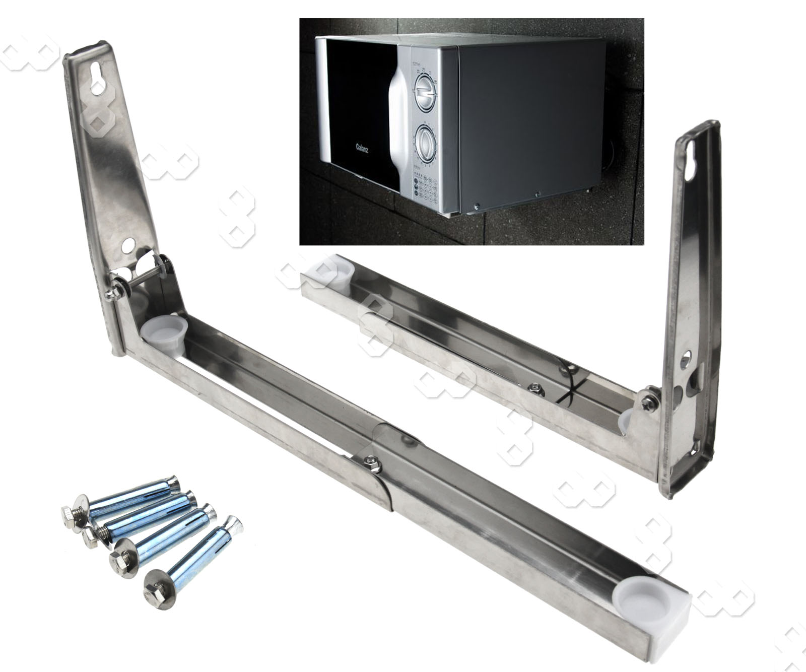 Mikrowelle Halterung Wandhalterung Mikrowellenhalter Edelstahl Kit | eBay