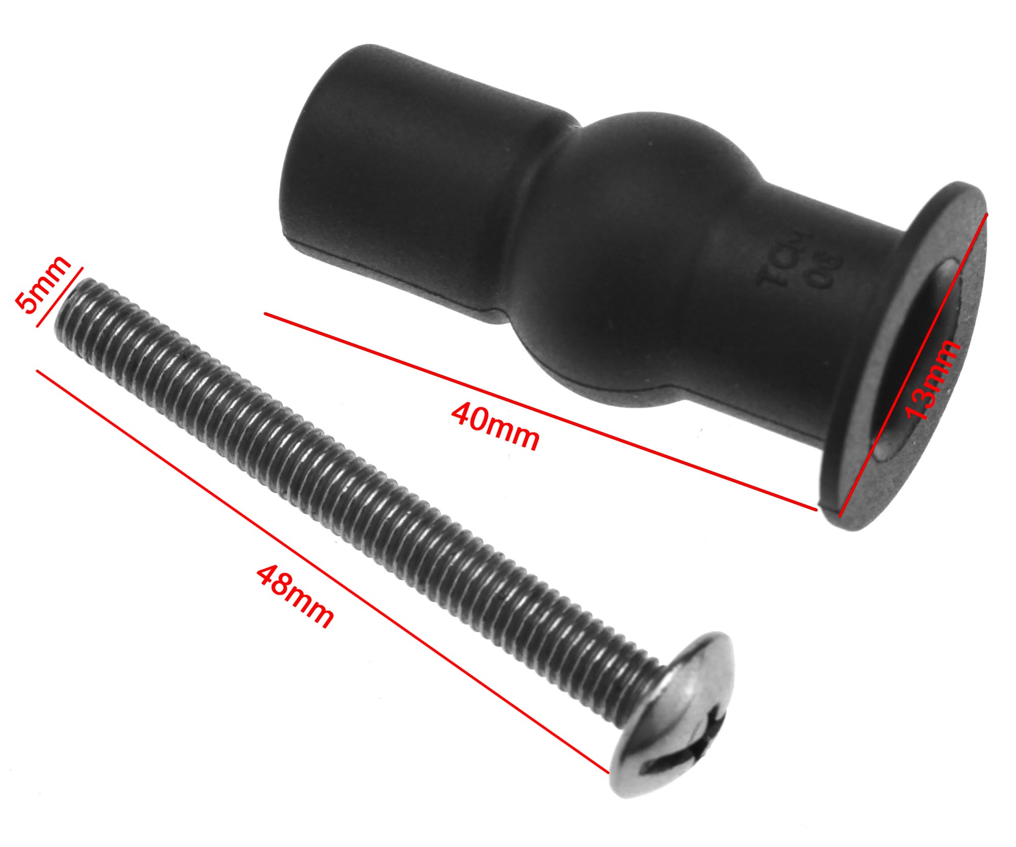 Pair Of Top Toilet Cover Lid Seat Fixings WC Blind Hole Fitting Bolts