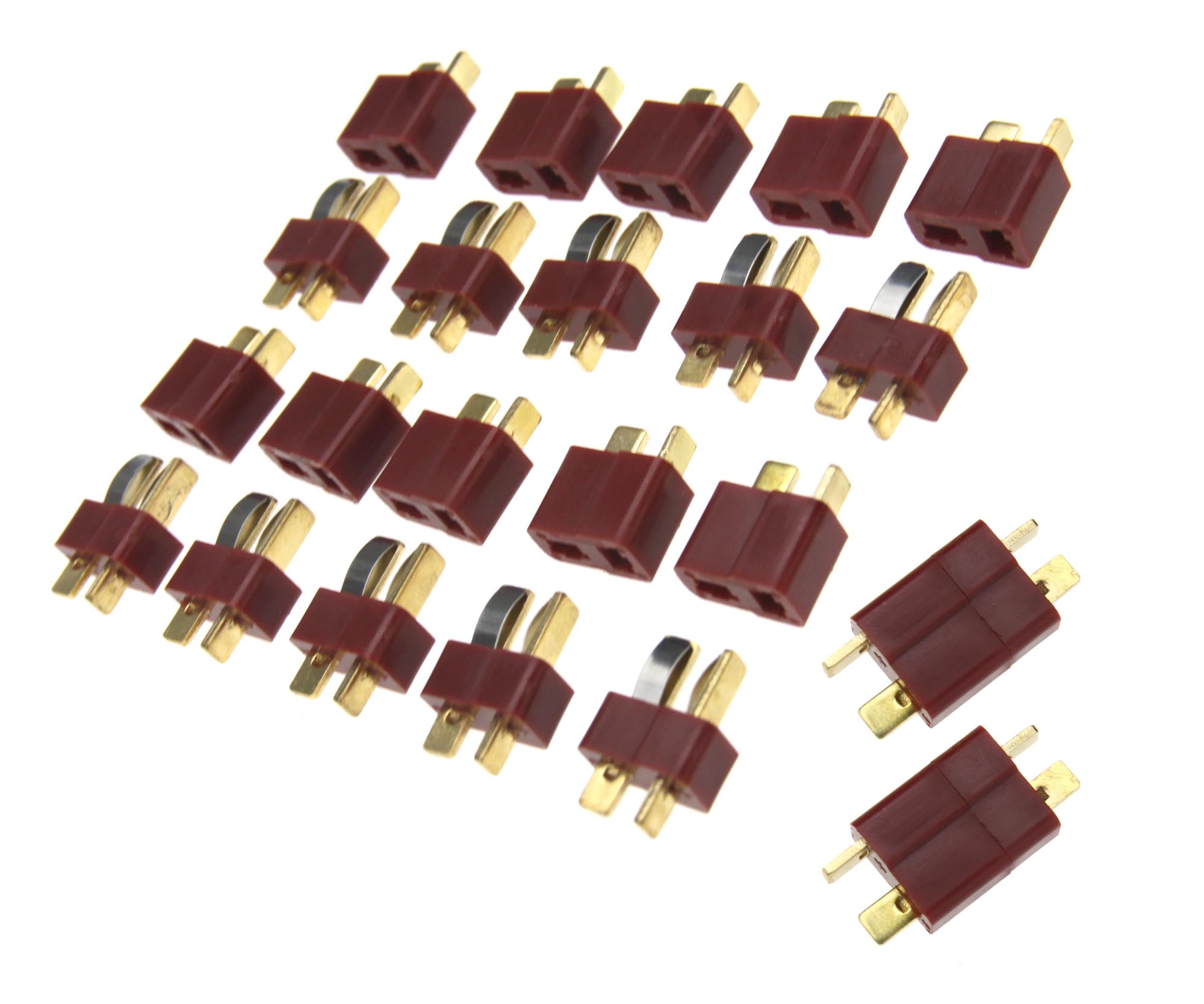 10pcs Brass Deans Ultra T Plugs Connector Male & Female For RC Lipo