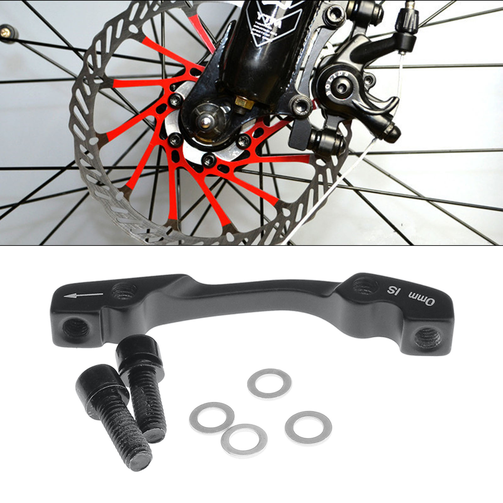 + BICYCLE BIKE Disc Brake Rotor Adaptor 180mm Mountain Bike Front Rear