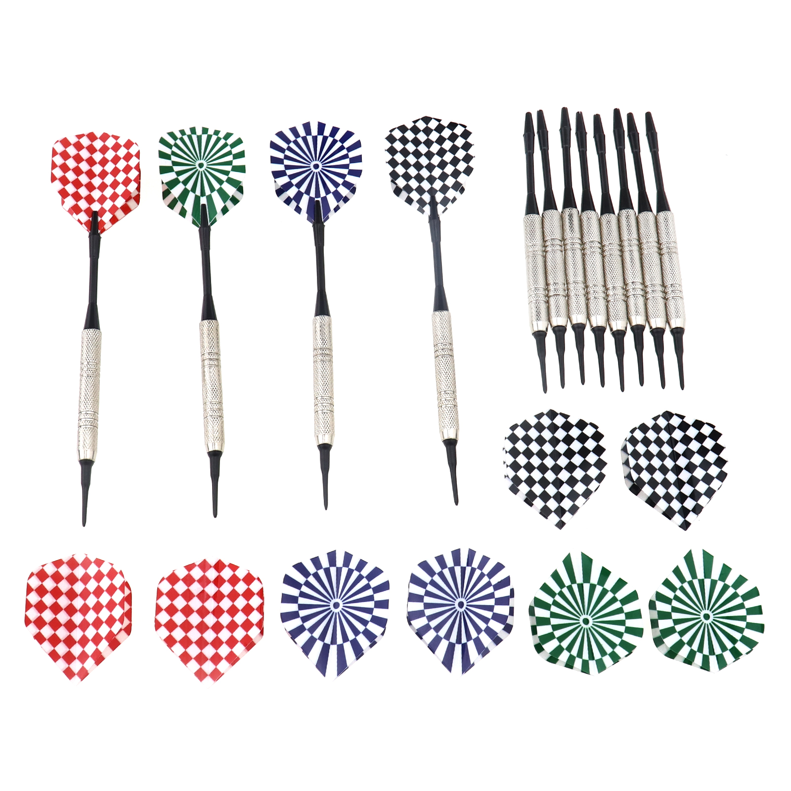 12x For Electronic Dartboard Plastic Tip Darts Set Dart Flights 100x Extra Tips 4894669078595 eBay