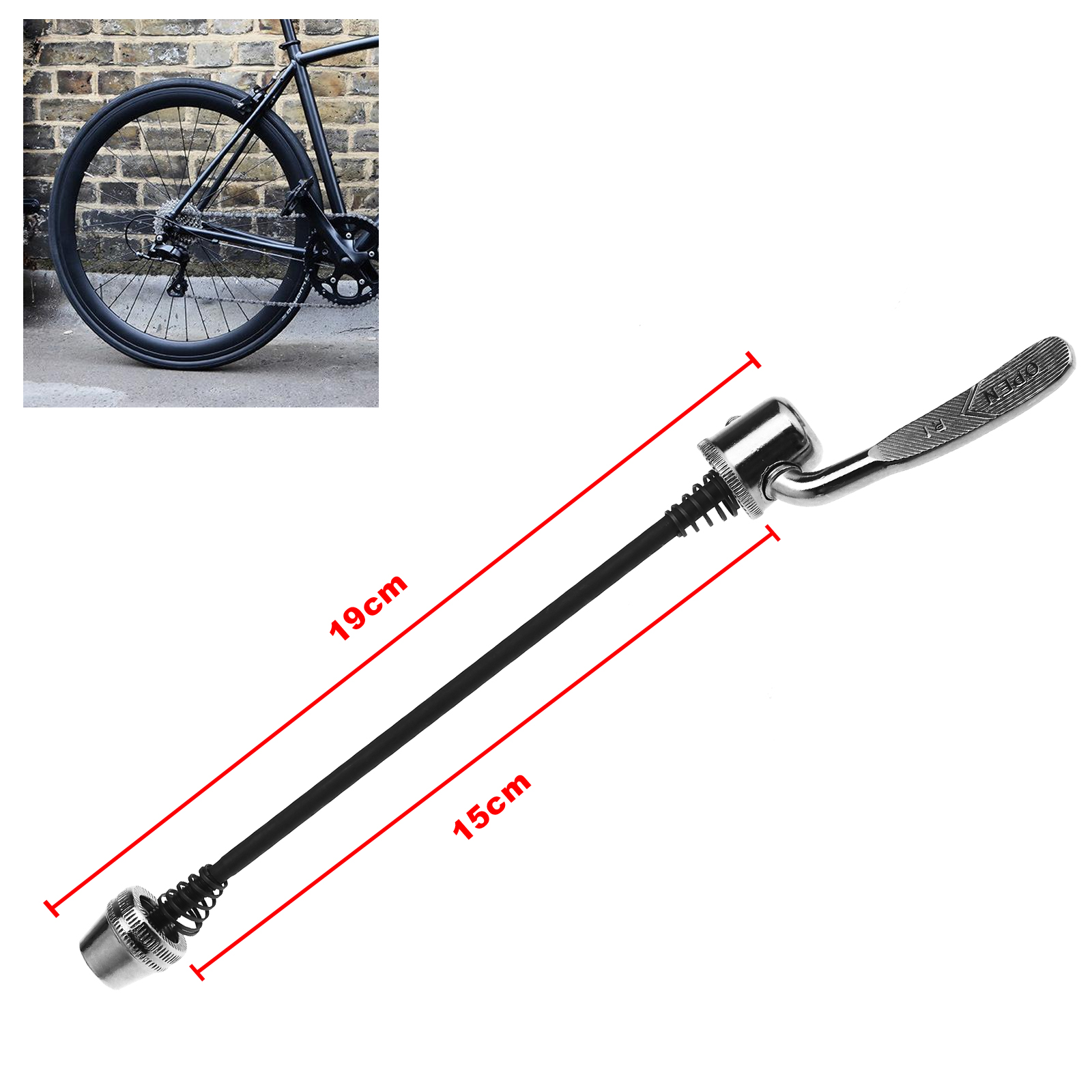 Road Quick Release Skewer Bicycle Bike Trainer Cycling Tool Parts 19cm