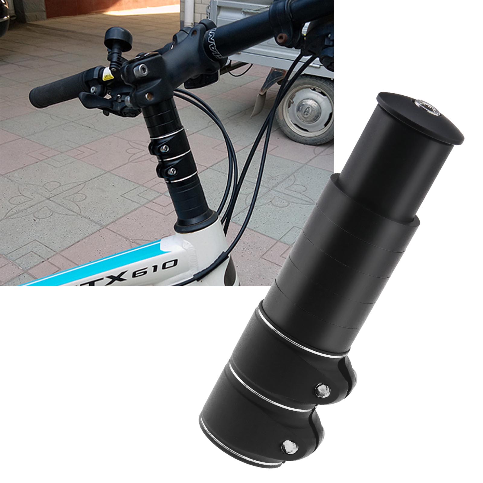 138mm Fork Stem Extender Bicycle Handlebar Riser Adaptor Stem Up