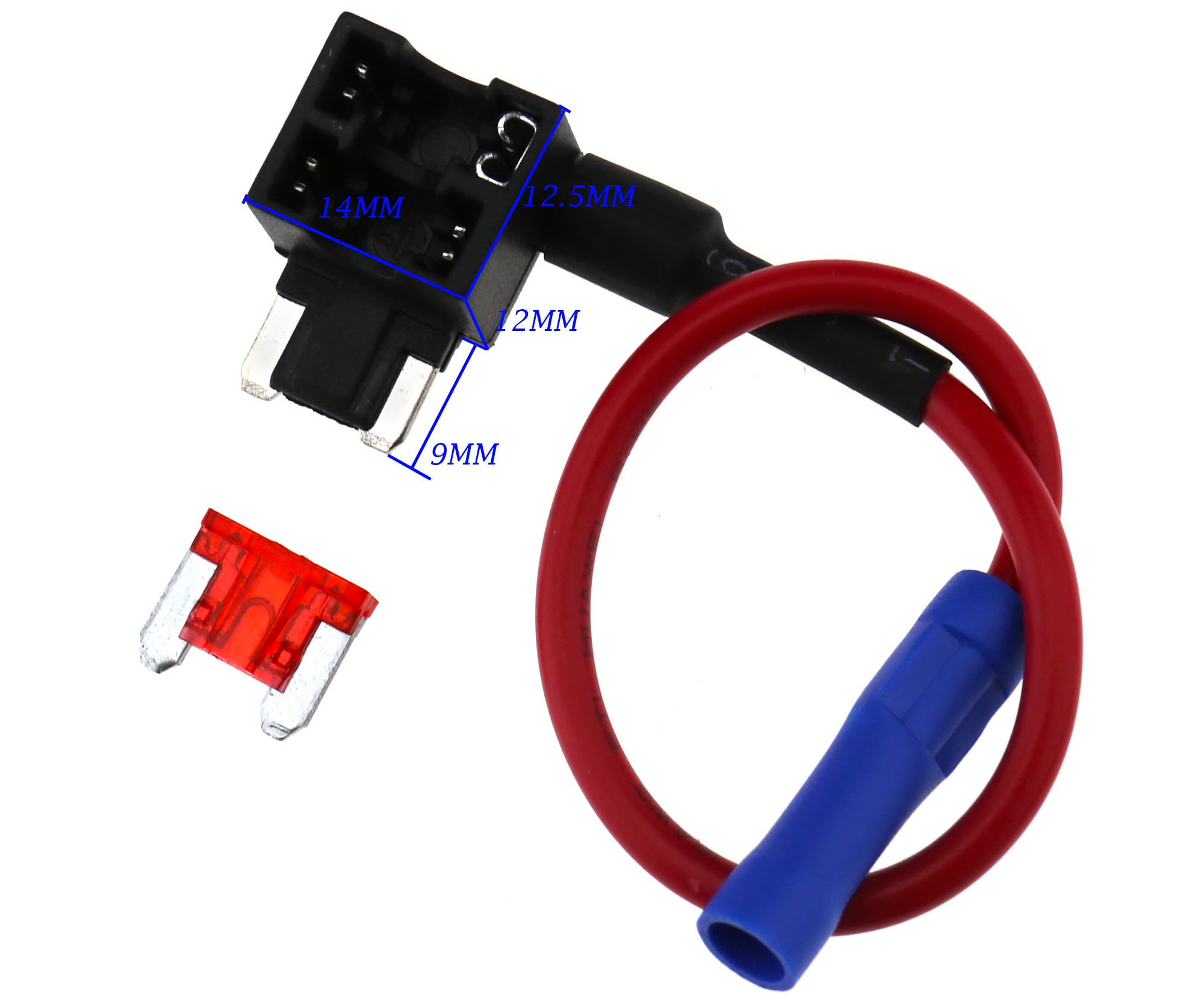 Add A Circuit Fuse Tap PiggyBack Mini Blade Fuse Holder APS ATT 12v 24v 758093143554 eBay