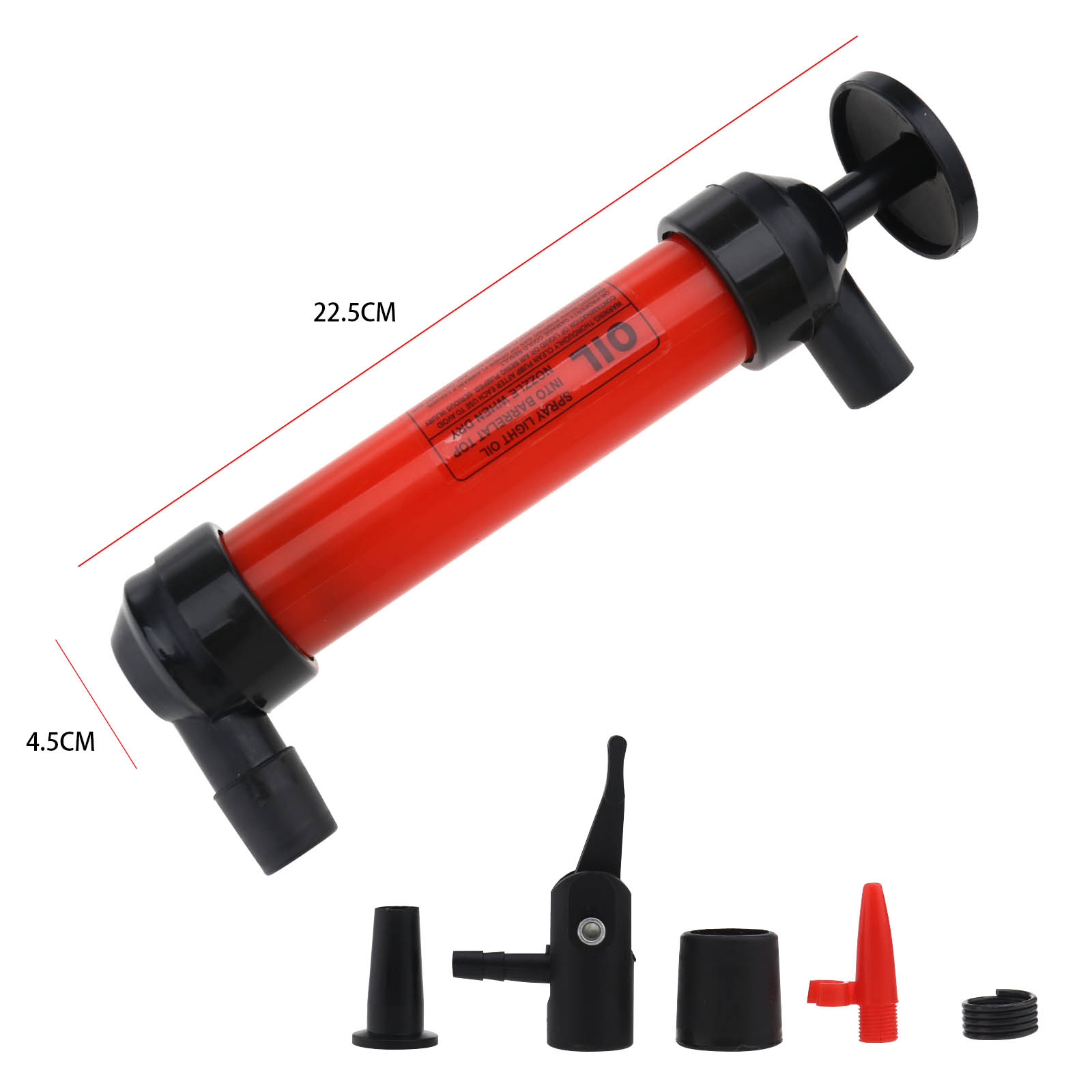 Fuel Transfer Syphon Pump Car Vehicle Petrol Diesel Water Portable Hand