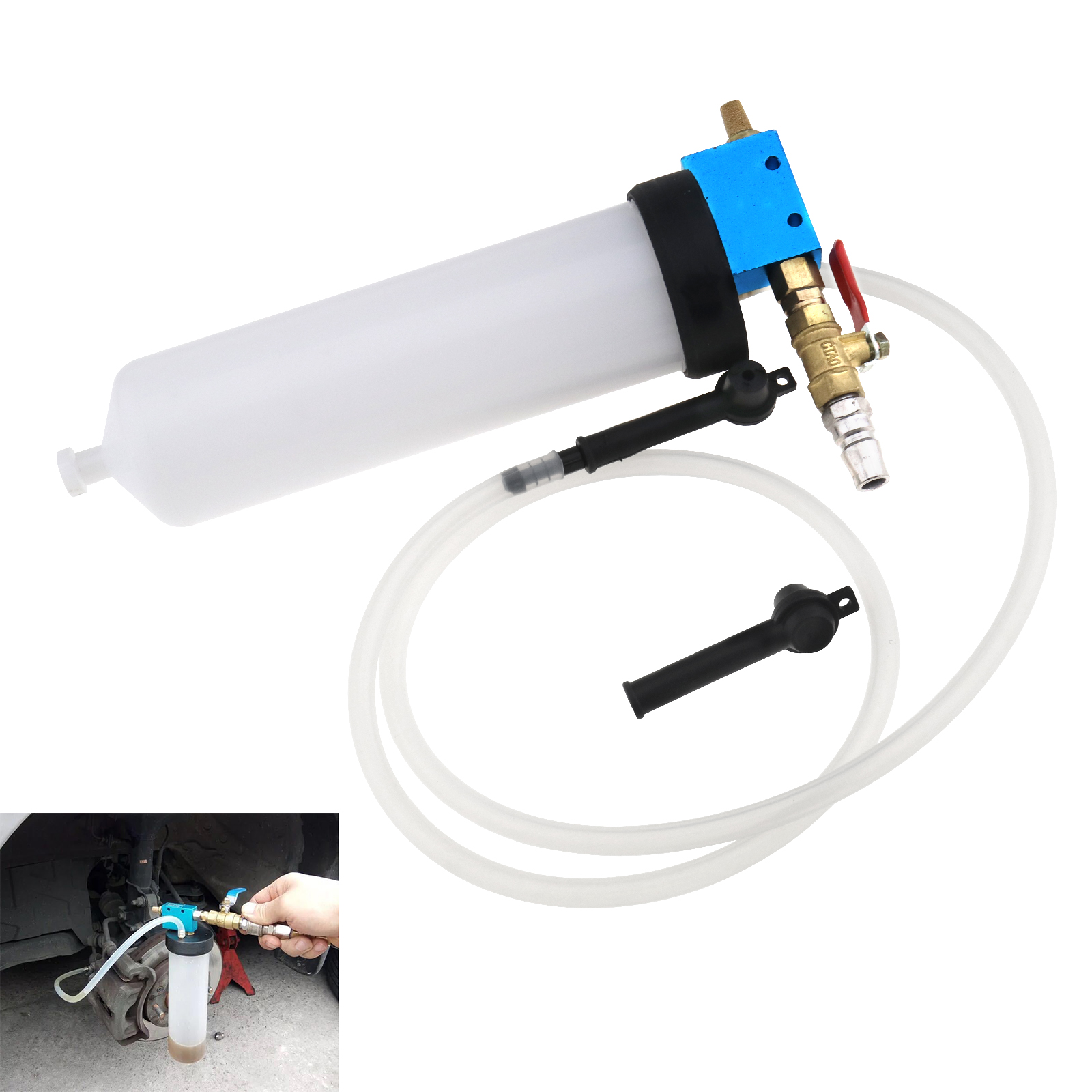 Fluid Bleeder Kit Brake Extractor Pump Fuel Tank Drained Tool Pumping