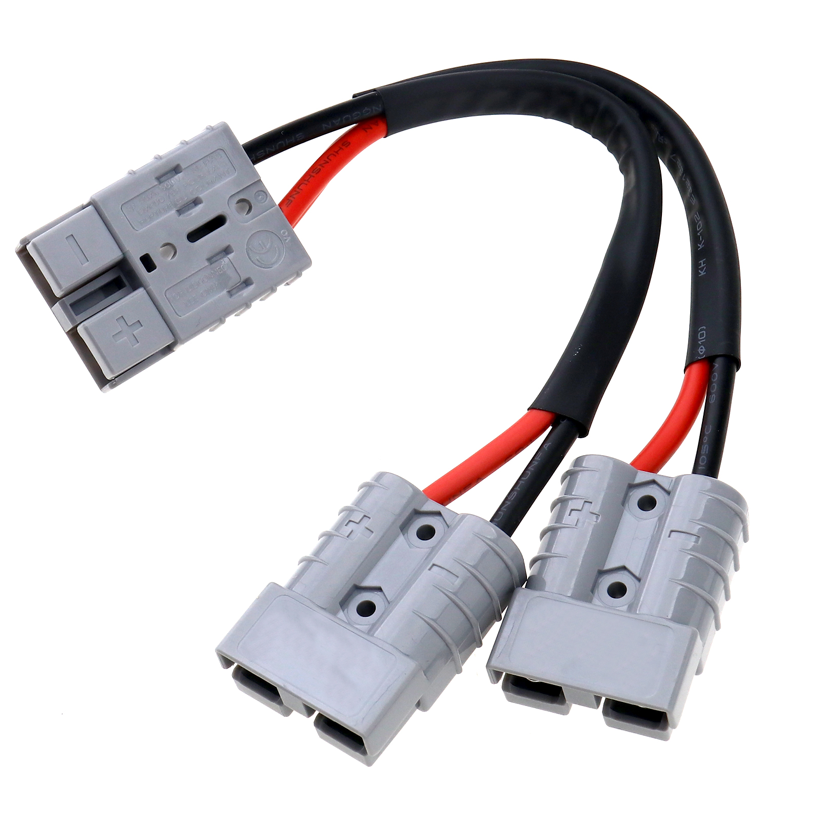 50 Amp 30cm Anderson Plug Single to Dual Adapter Connector Double Y