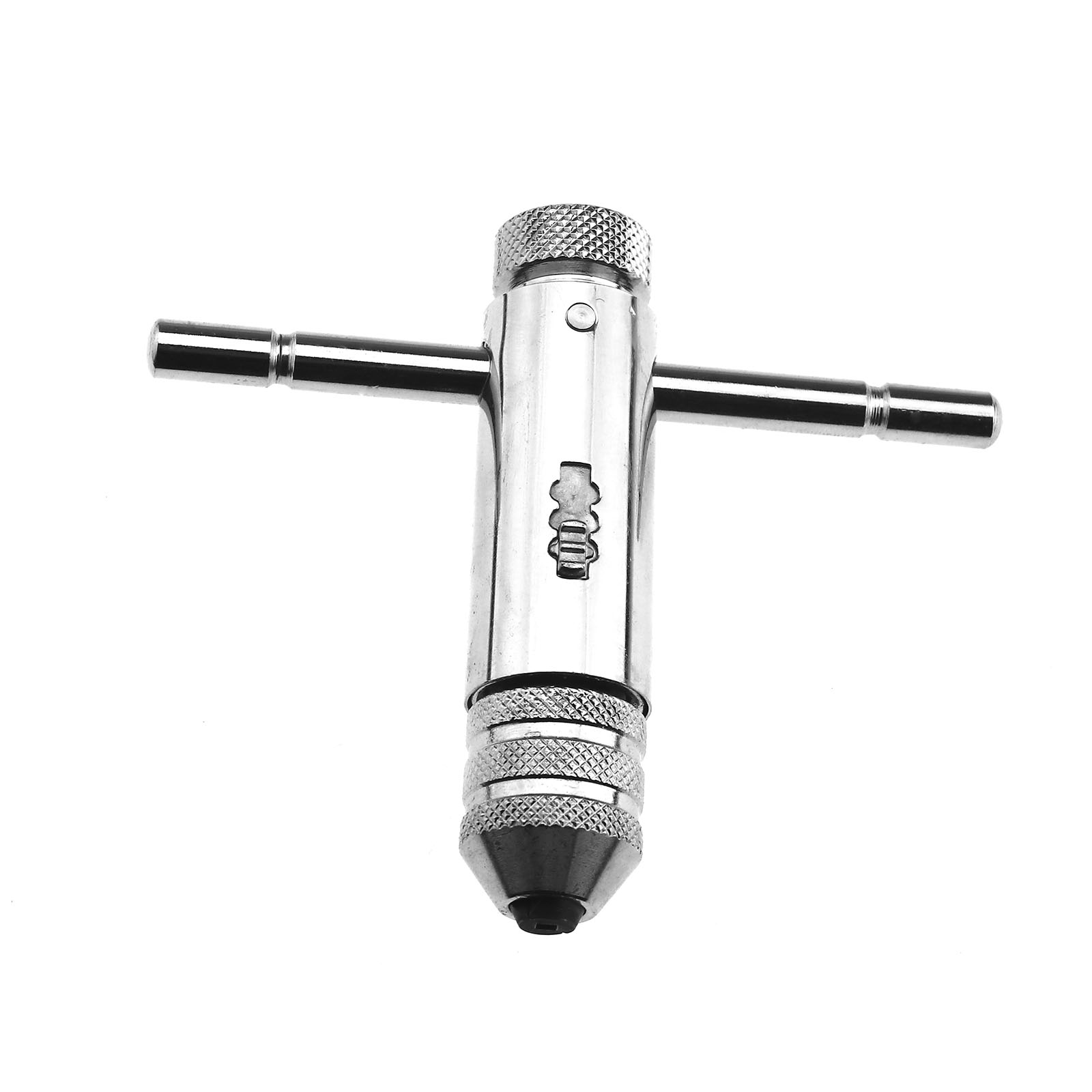 2x Chrome Adjustable T Bar Handle Ratchet Tap Wrench M3M8 M5M12 Hand