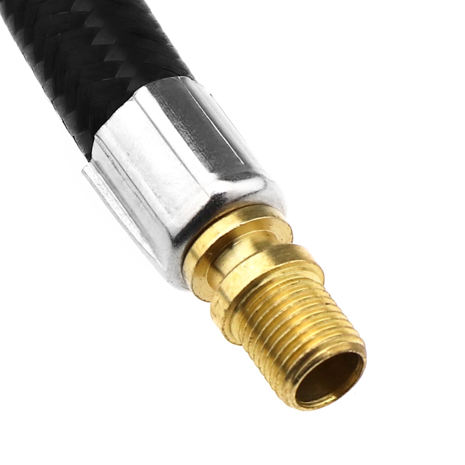 Black Rubber Air Tyre Chuck Inflator Pump Hose Adapter Tool for