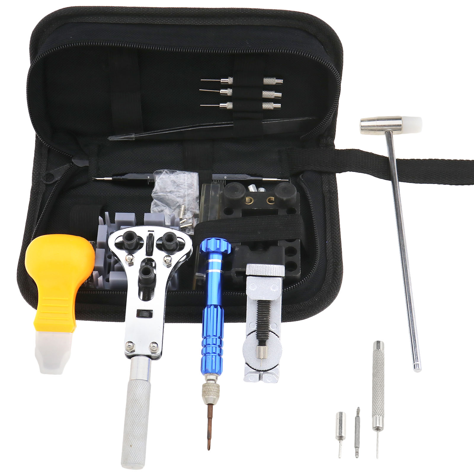 Watch Repair Kit Professional Spring Bar Tool Set 144pcs Hammer Link