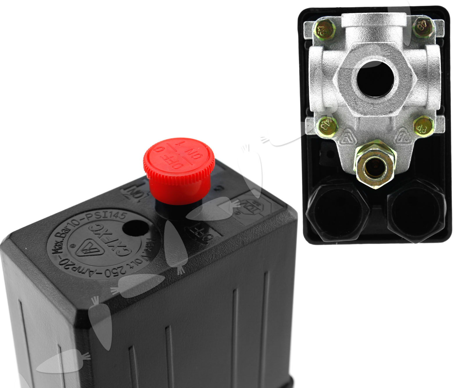 145PSI 4Port Manifold Air Compressor Pressure Switch Single Phase 240v