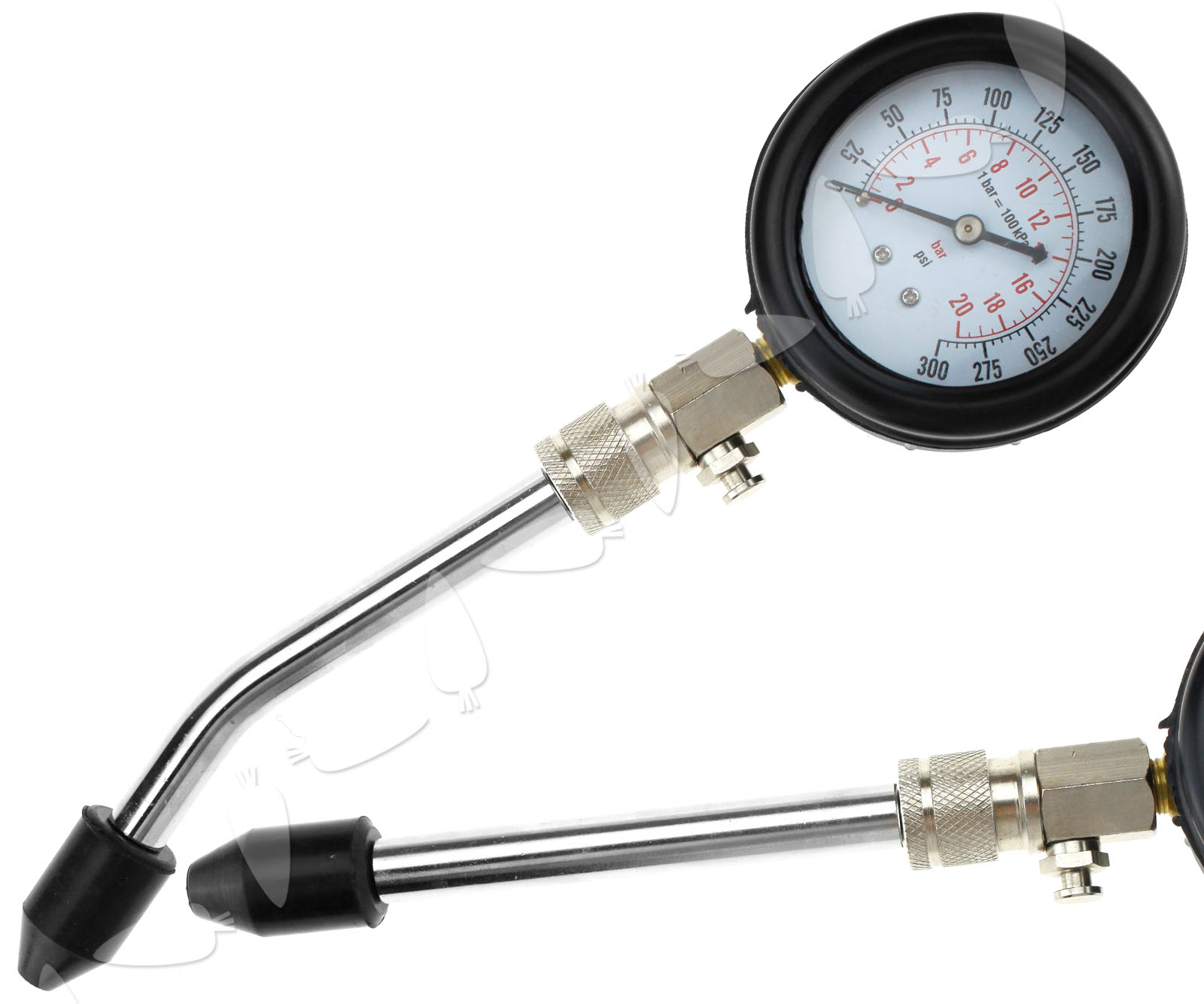 300PSI Auto Motorcycle Petrol Engine Cylinder Compression Tester Gauge