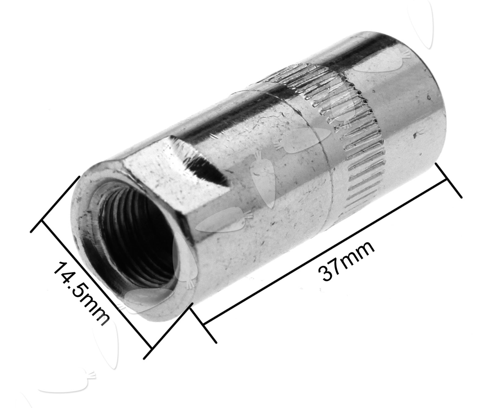 New Grease Gun Ends Connector 1/8 BSP Heavy Duty 4 jaws hydraulic
