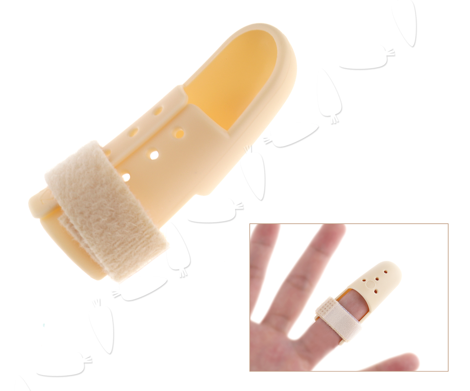 MALLET FINGER SPLINT DIP Joint Support Brace Fracture Injury Protection