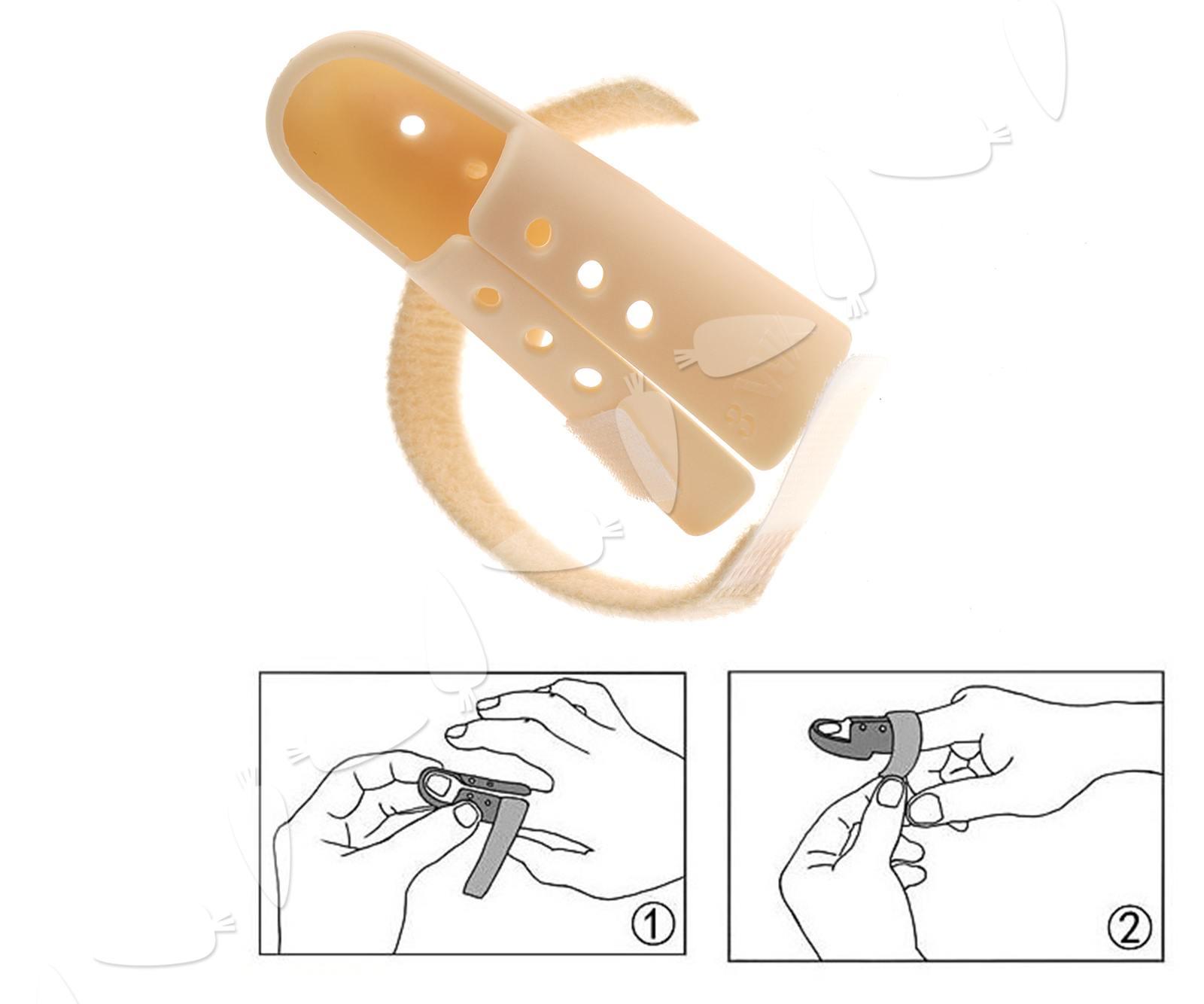 MALLET FINGER SPLINT DIP Joint Support Brace Fracture Injury Protection