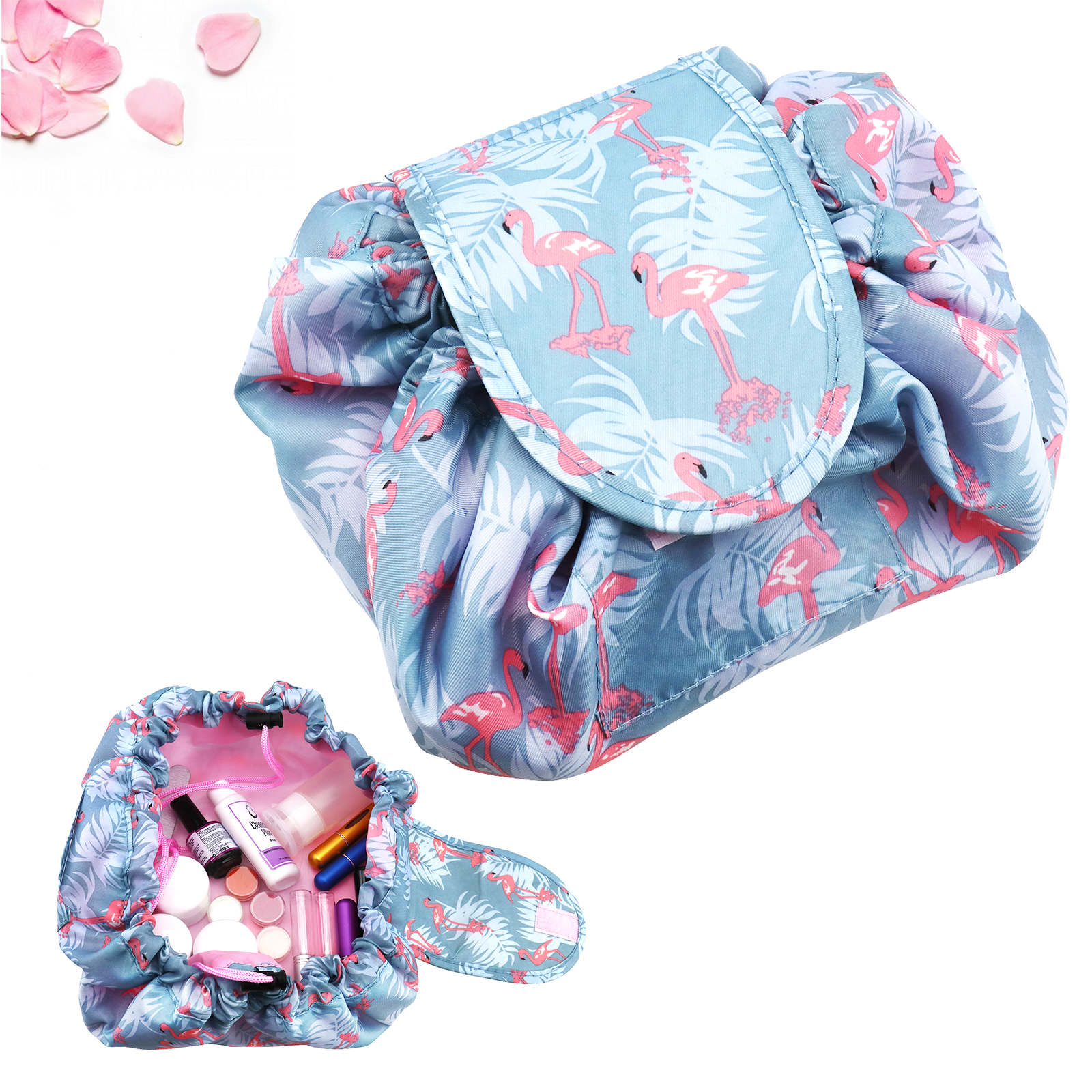 Drawstring Toiletry Bag Lazy Makeup Bag Quick Pack Waterproof Travel