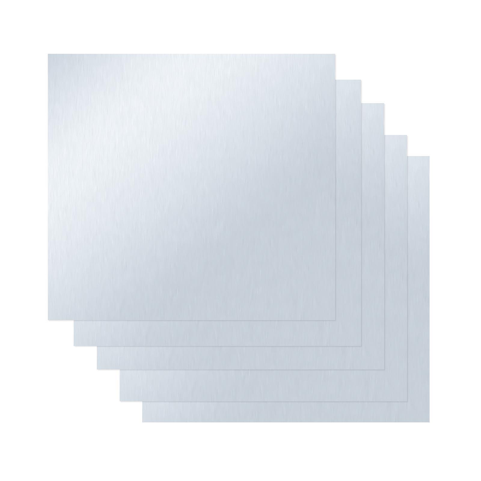 5Pcs High Purity 99.9 Pure Zinc Zn Sheet Plate 140x140x0.2mm for