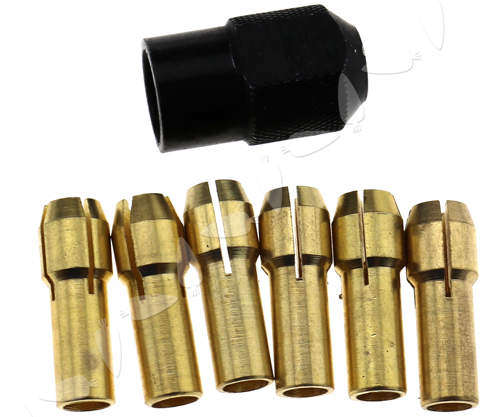 7Pcs Brass Chuck Collet Drill Bit 13.2mm Sets Nut For Shank Rotary