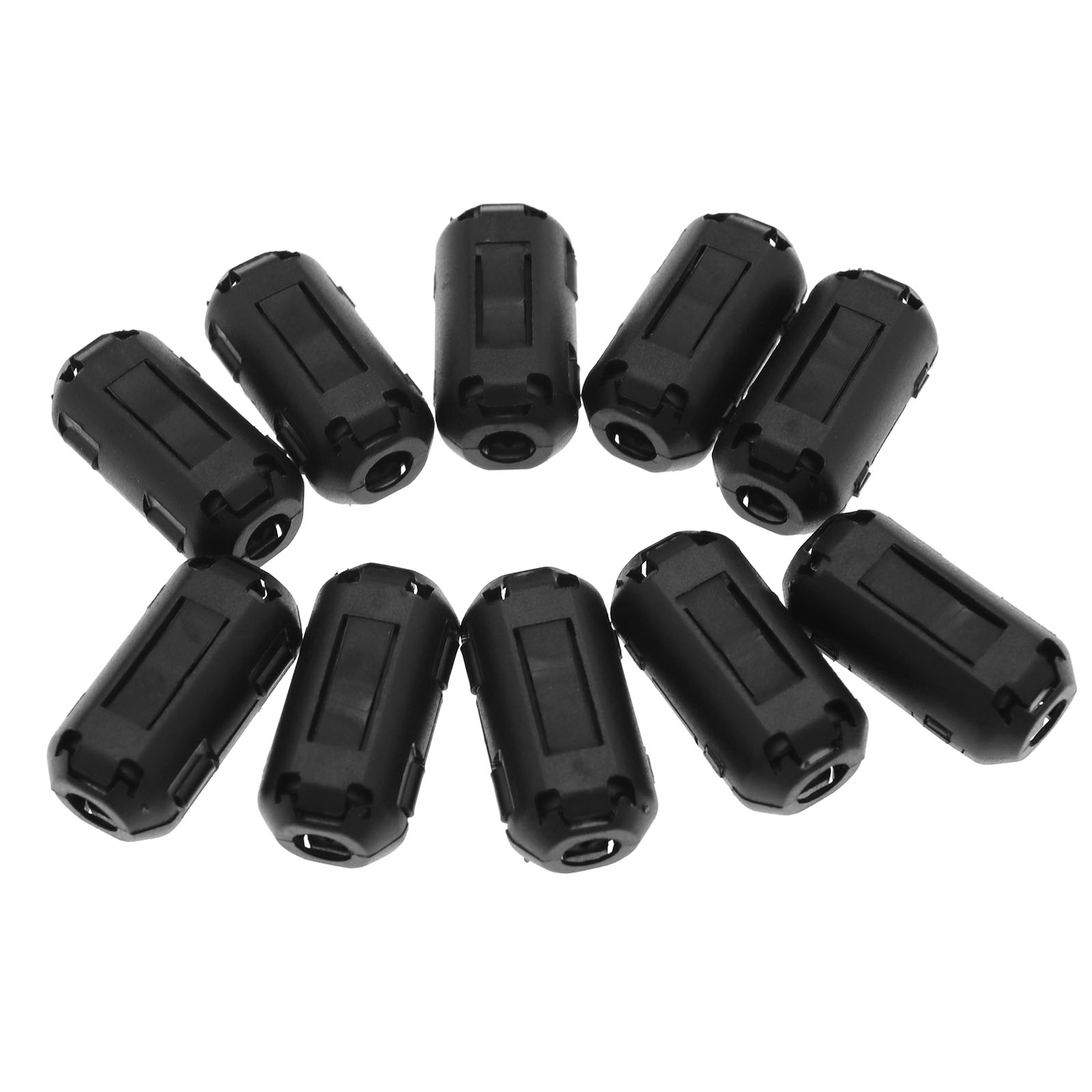 FERRITE BEAD CLAMP Choke Coil RFI EMI Noise Filter Clip Snap Cable Ring