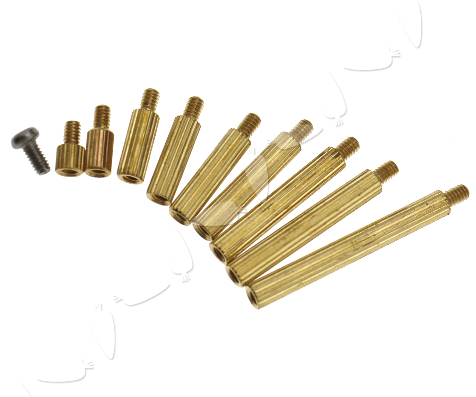 1 or 120pcs Brass Hex Spacer M2 Screw Nut Separator Stand off Standoff Set PCB 